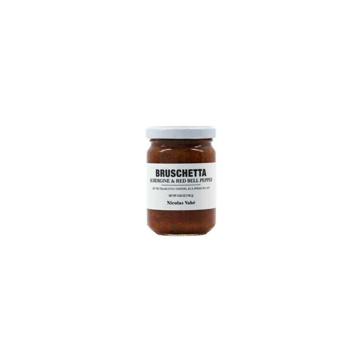 Bruschetta aubergine en paprika