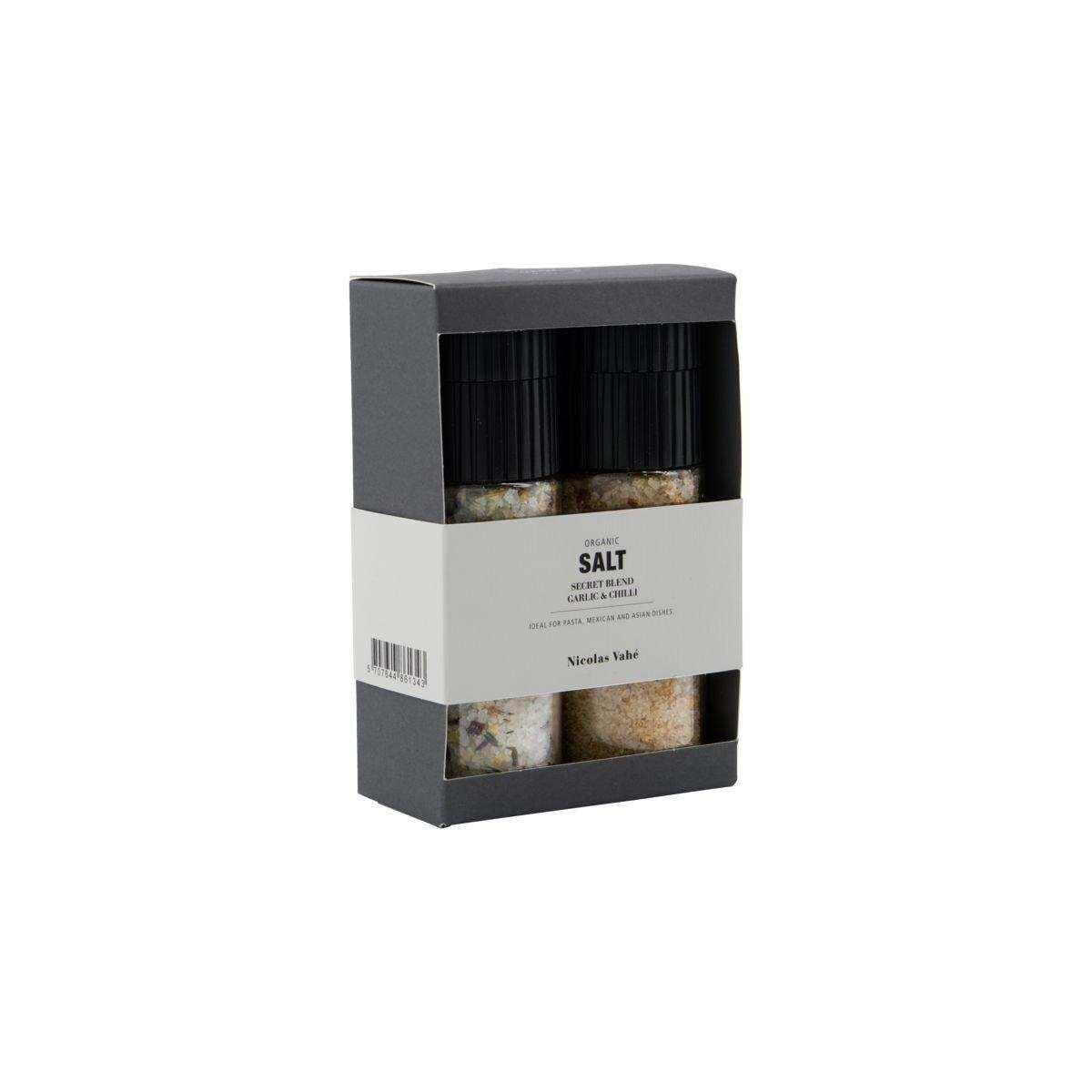 Cadeaubox Organic Secret blend & Salt, Garlic & Chilli salt