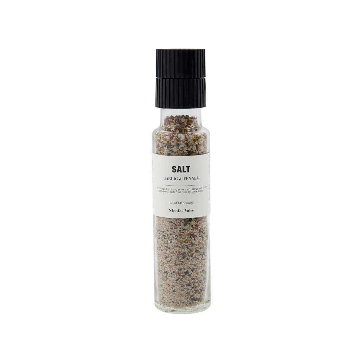 Zout met knoflook & venkel – 240G