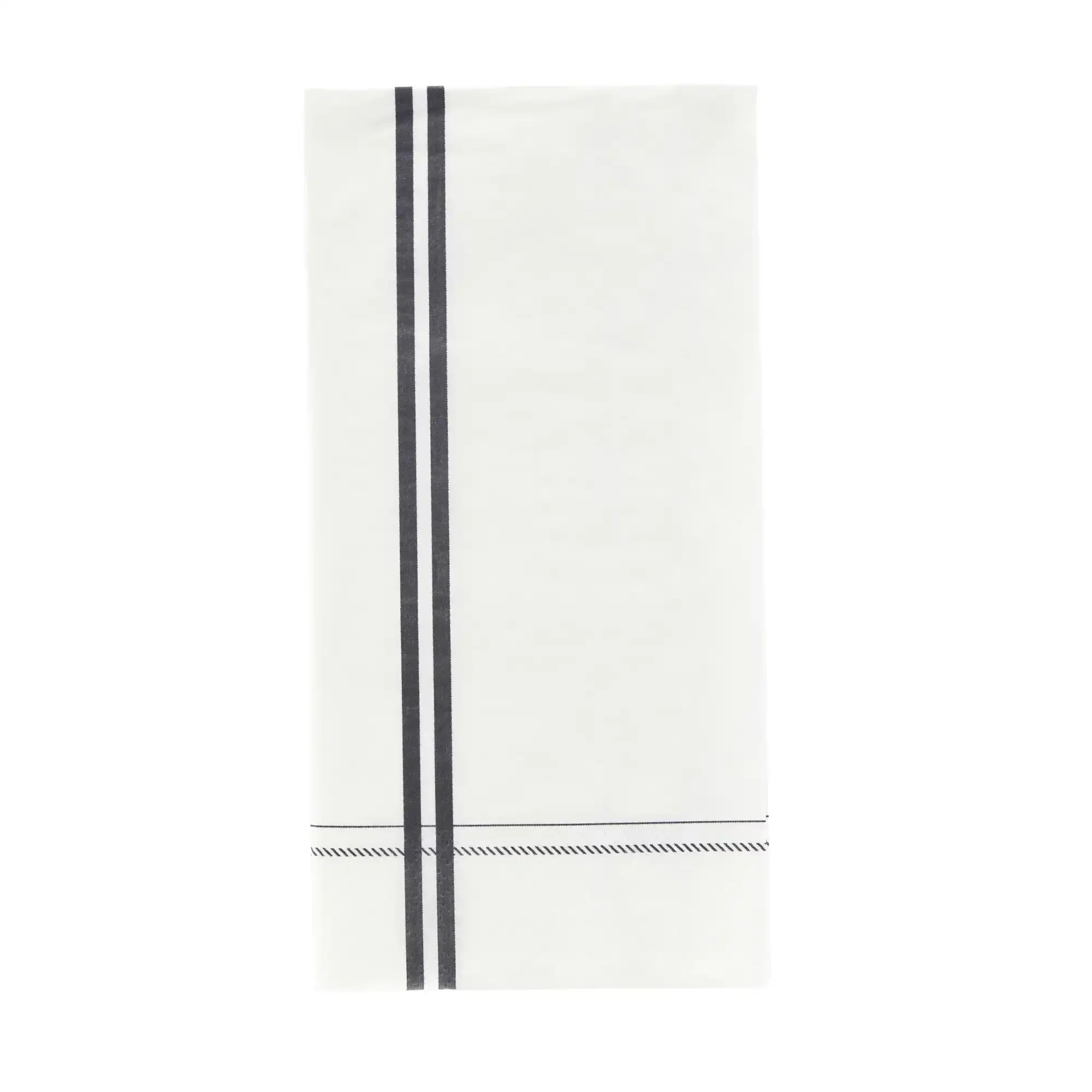 Servetten Stripe grijs papier 12 stuks Servetten Stripe grijs papier 12 stuks
