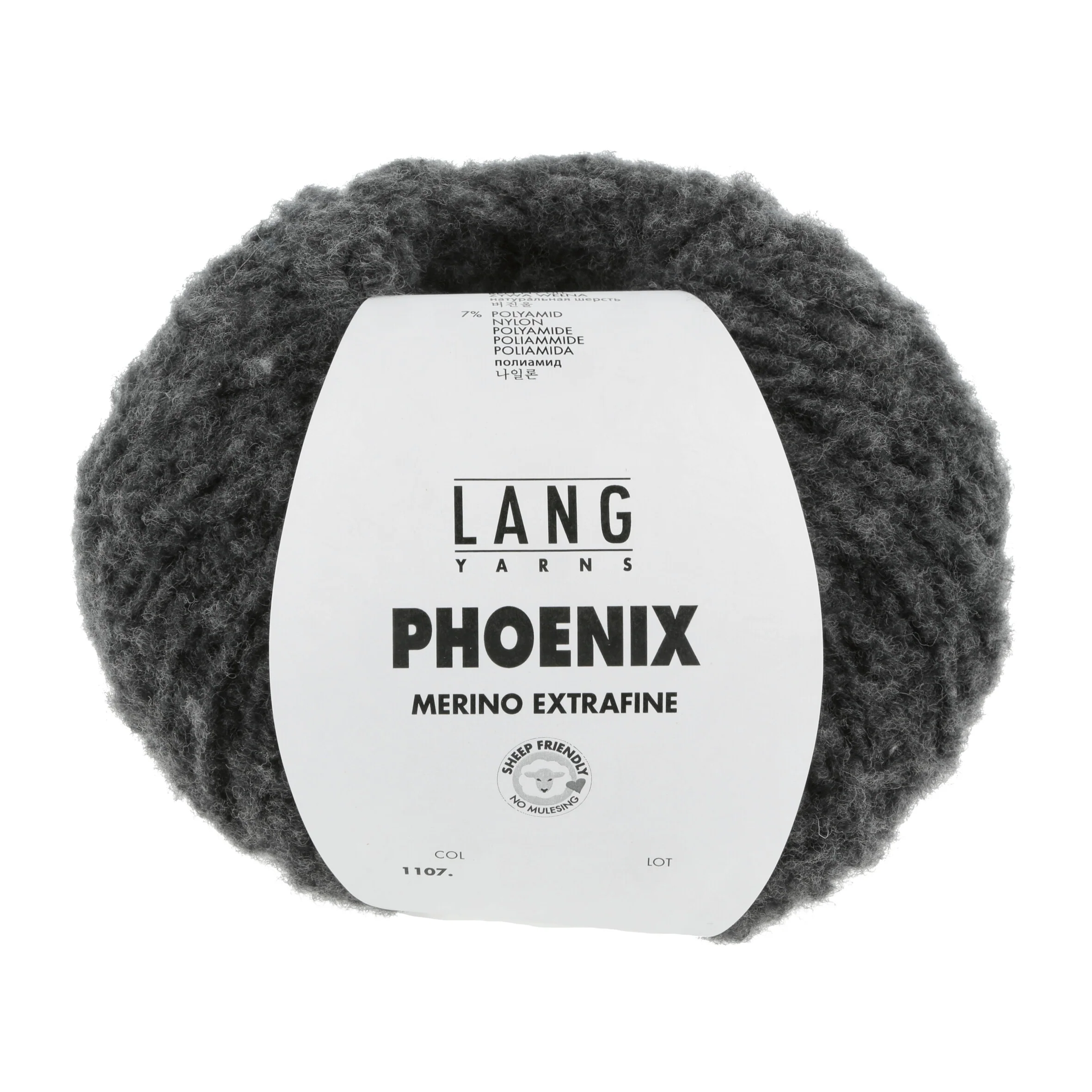 Lang Yarns Phoenix Merino Extrafine Anthracite (0070) Lang Yarns Phoenix Merino Extrafine Anthracite (0070)