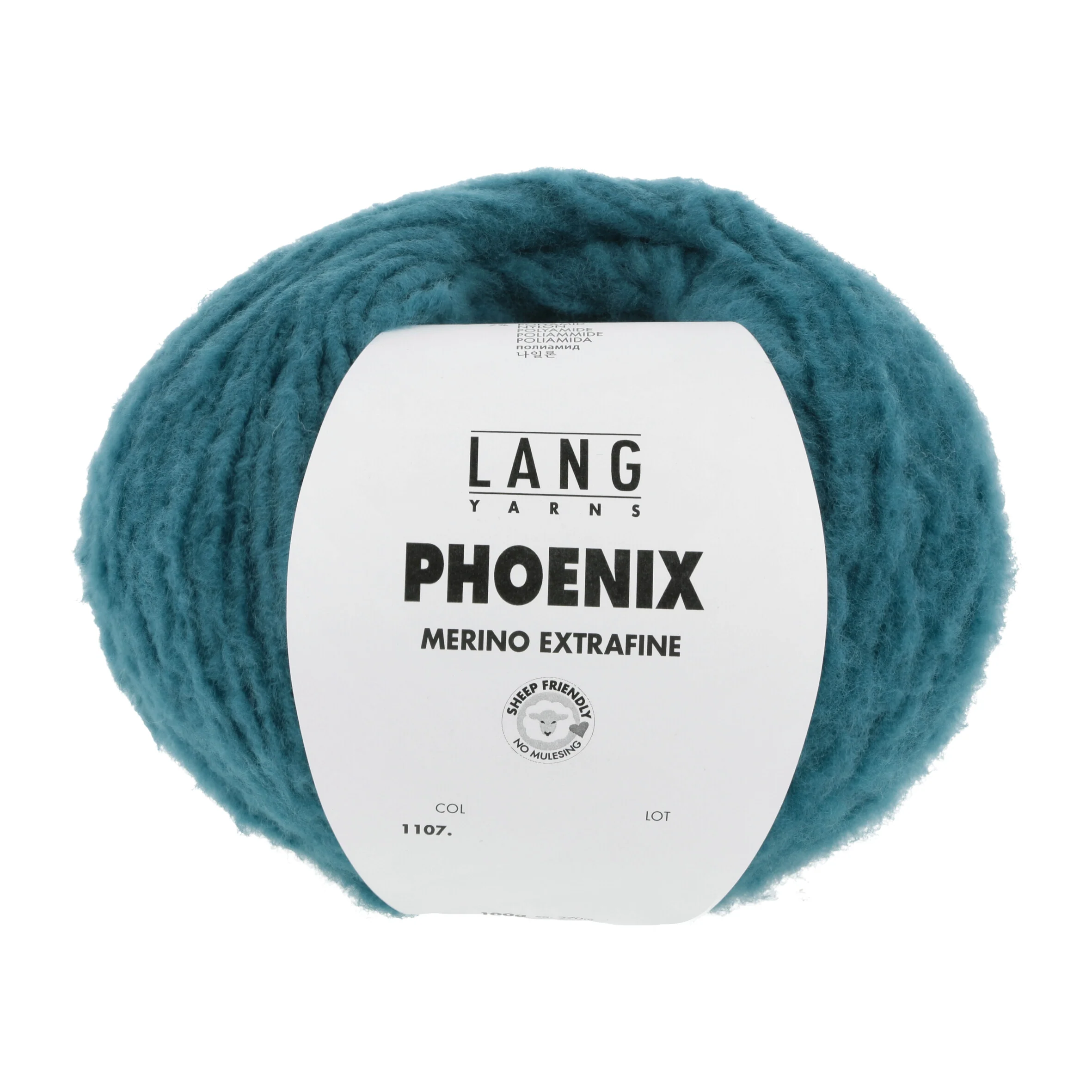 Lang Yarns Phoenix Merino Extrafine Teal (0079) Lang Yarns Phoenix Merino Extrafine Teal (0079)