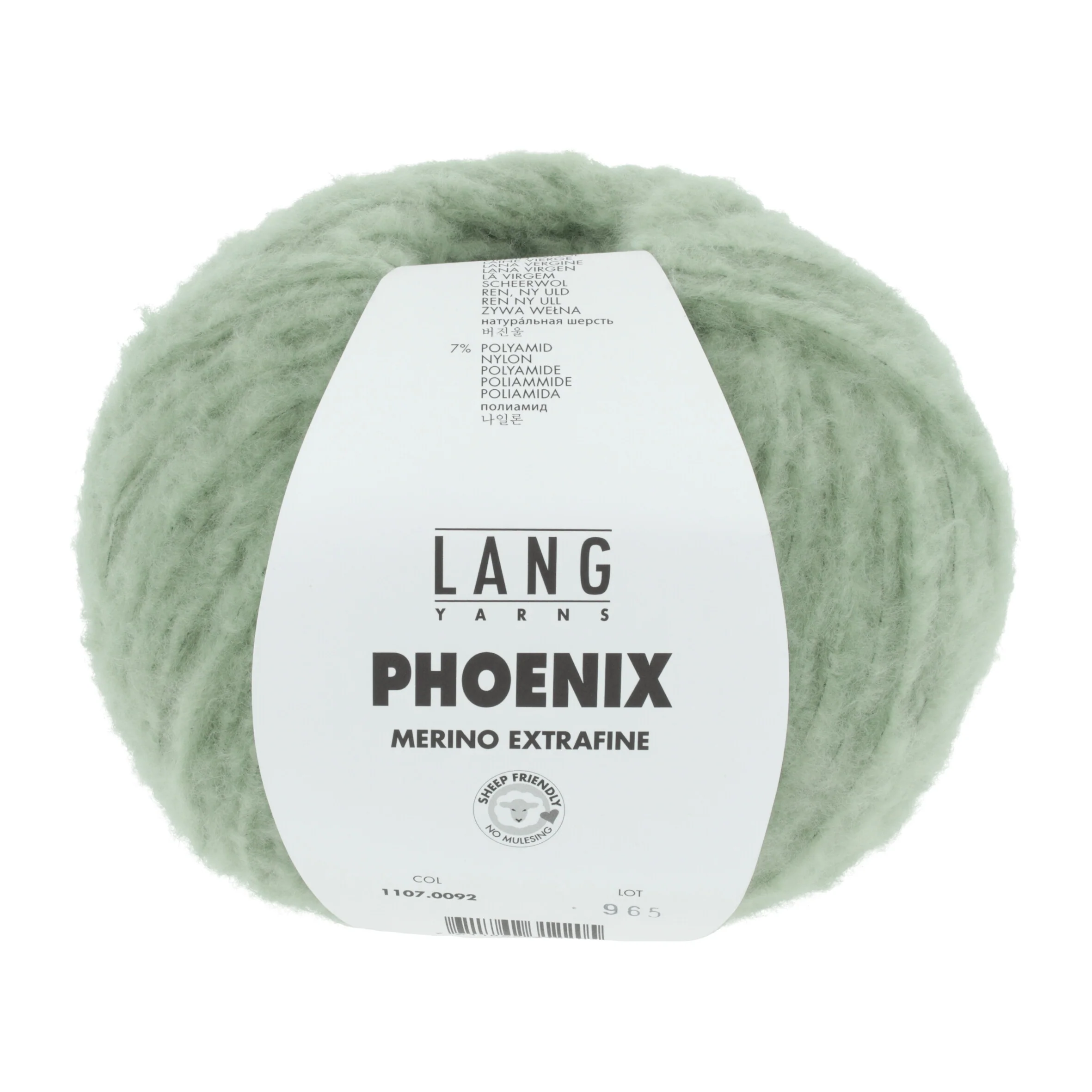 Lang Yarns Phoenix Merino Extrafine Menthe (0092) Lang Yarns Phoenix Merino Extrafine Menthe (0092)
