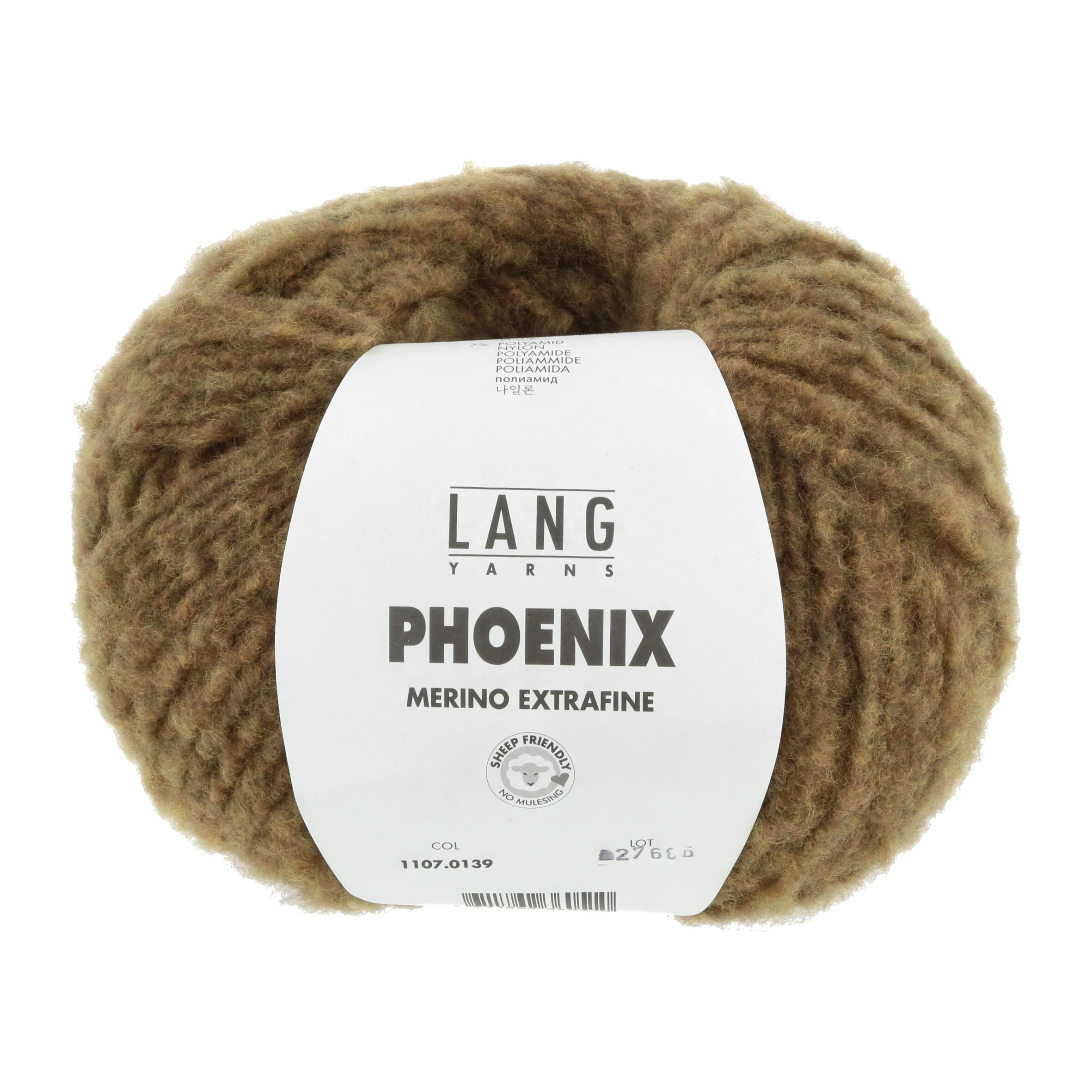 Lang Yarns Phoenix Merino Extrafine Mostard (0139) Lang Yarns Phoenix Merino Extrafine Mostard (0139)