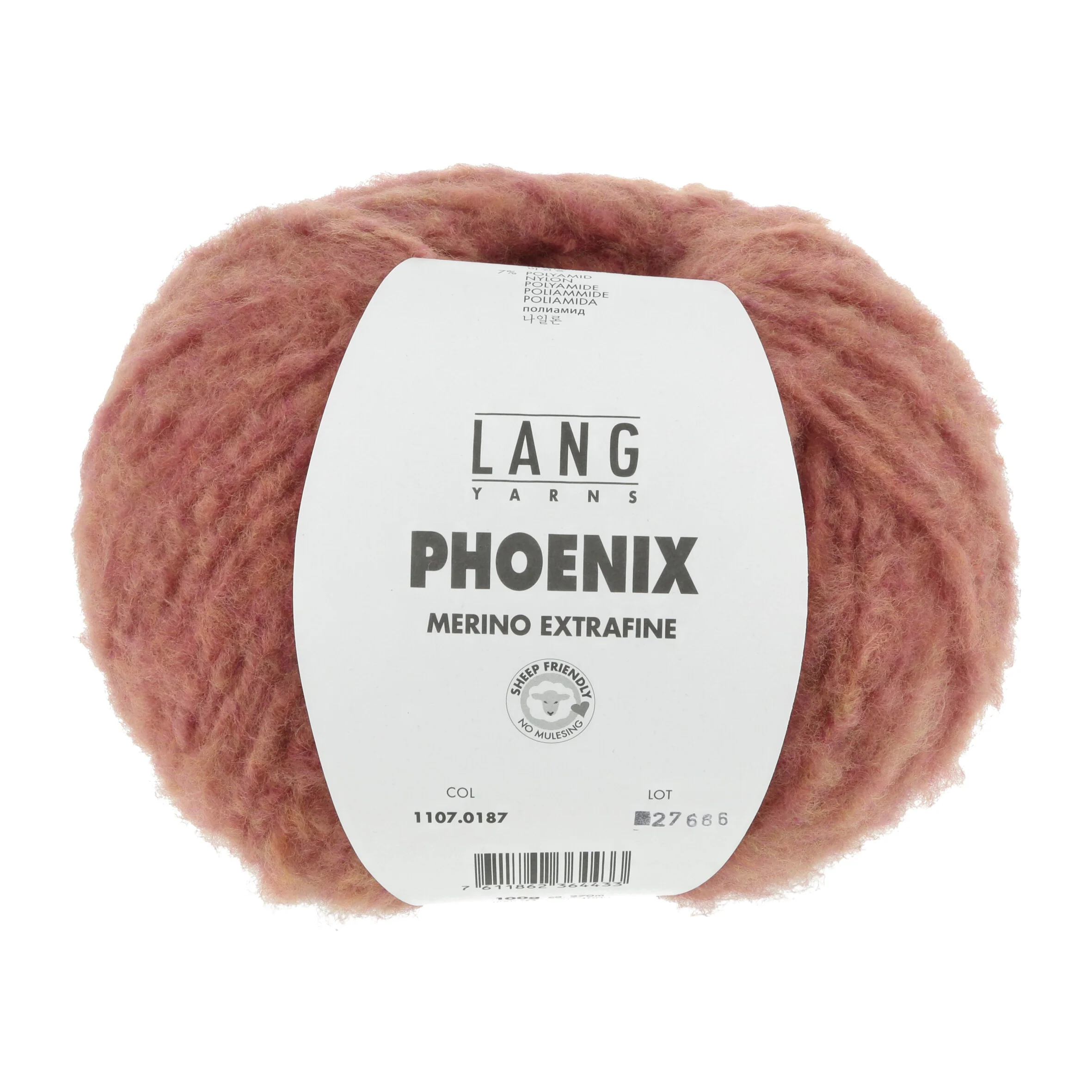 Lang Yarns Phoenix Merino Extrafine Lava (0187) Lang Yarns Phoenix Merino Extrafine Lava (0187)