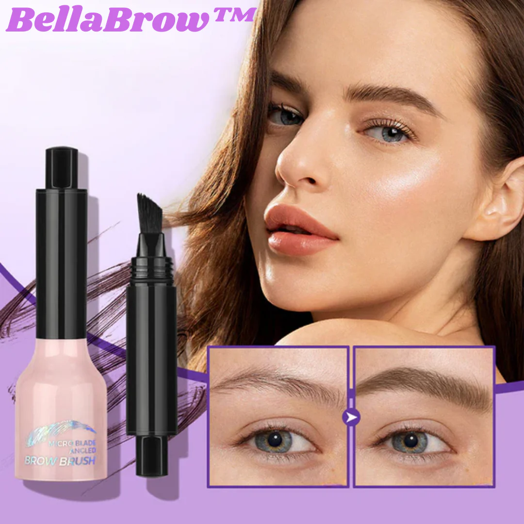 BellaBrow™ – Schuin penseel & vloeibare wenkbrauwgel voor perfecte wenkbrauwen [50% Korting]