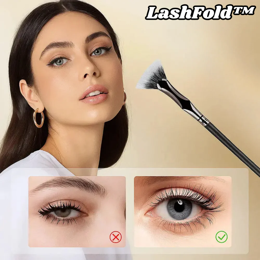 LashFold – Waaiermodel wimperborsteltje voor perfect gescheiden wimpers [1 + 1 Gratis]