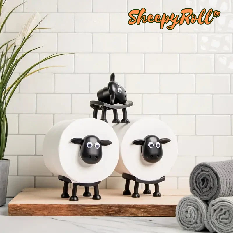 SheepyRoll – Decoratieve rolhouder voor charmante ordening [1 + 2 Gratis]
