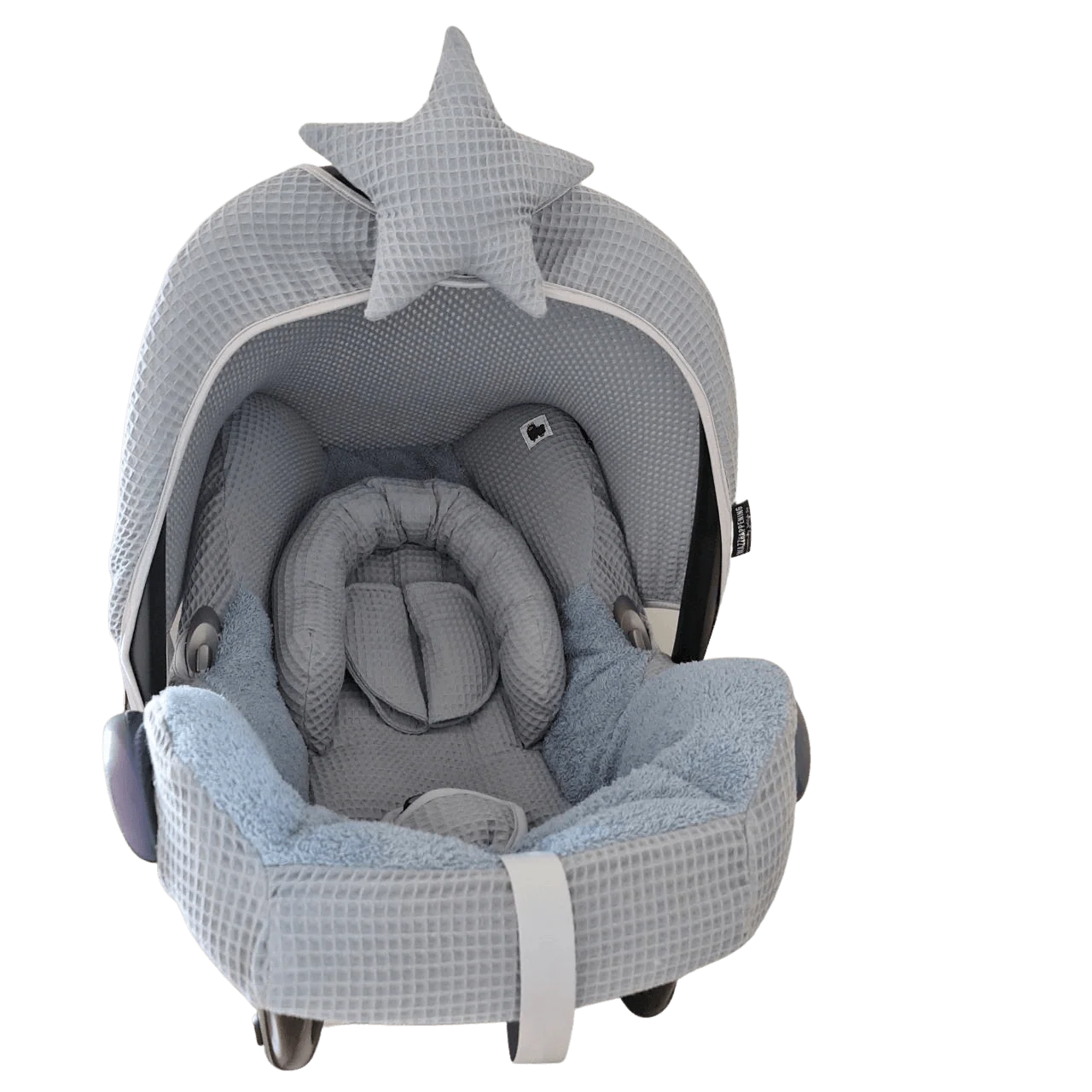 Maxi Cosi hoes Cabrio Bobbie oudblauw wafel badstof