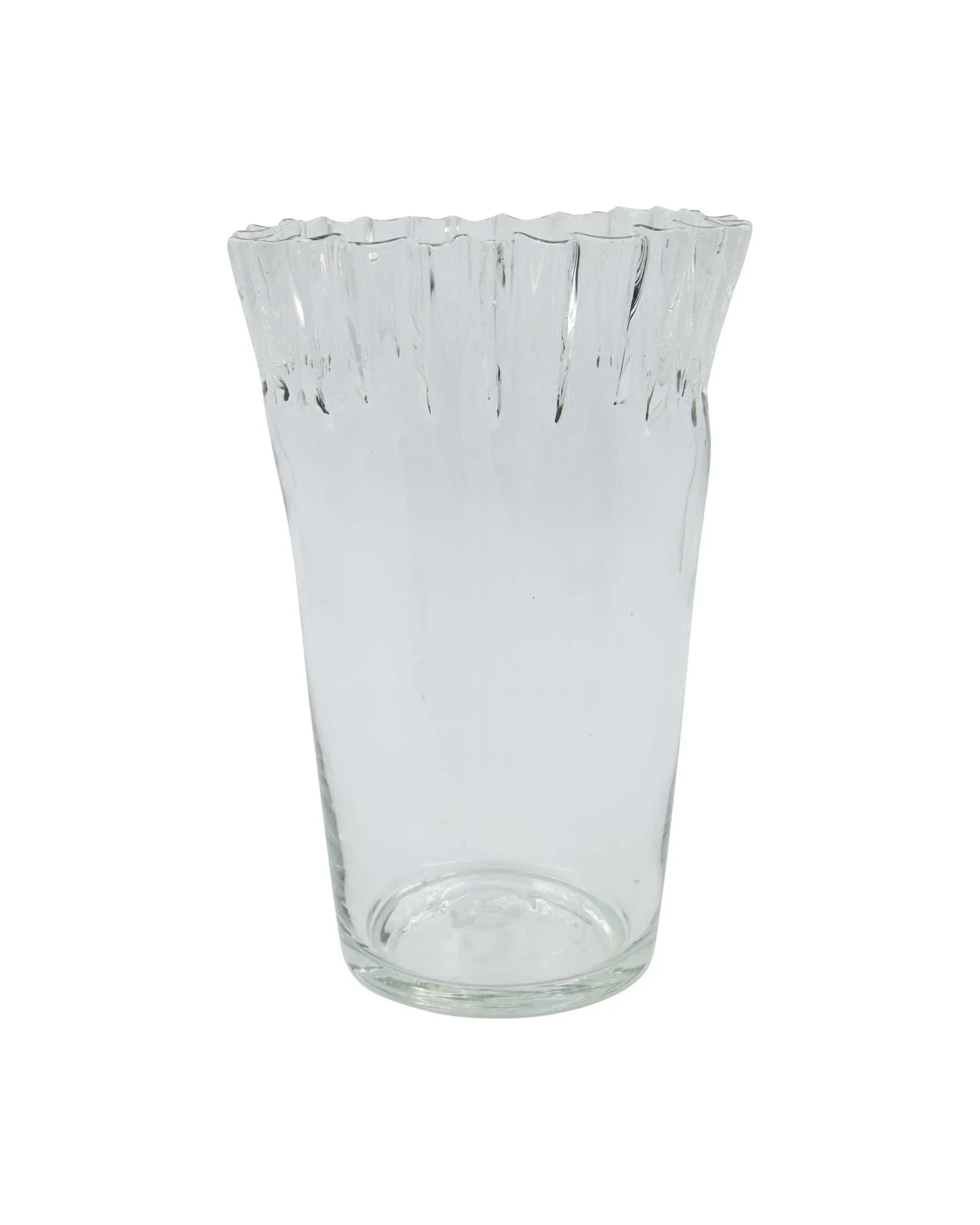 Vaas Fold helder glas 28cm Vaas Fold helder glas 28cm