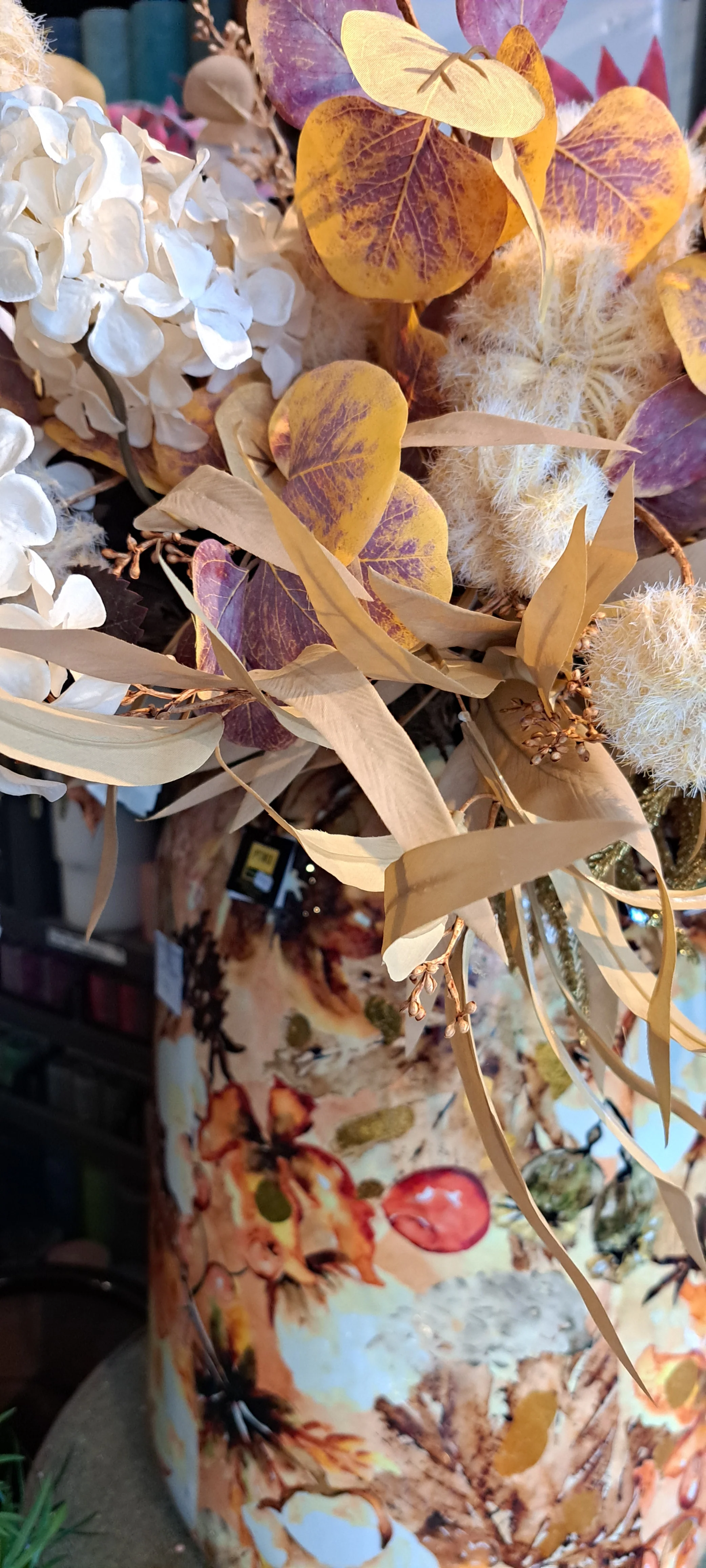 Zijden Herfst Bes-eucalypthus tak