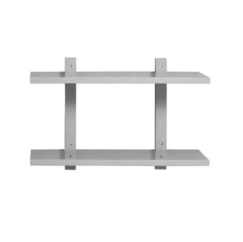 Wandrek Sheo grijs 75cm – 2 planken Wandrek Sheo grijs 75cm – 2 planken
