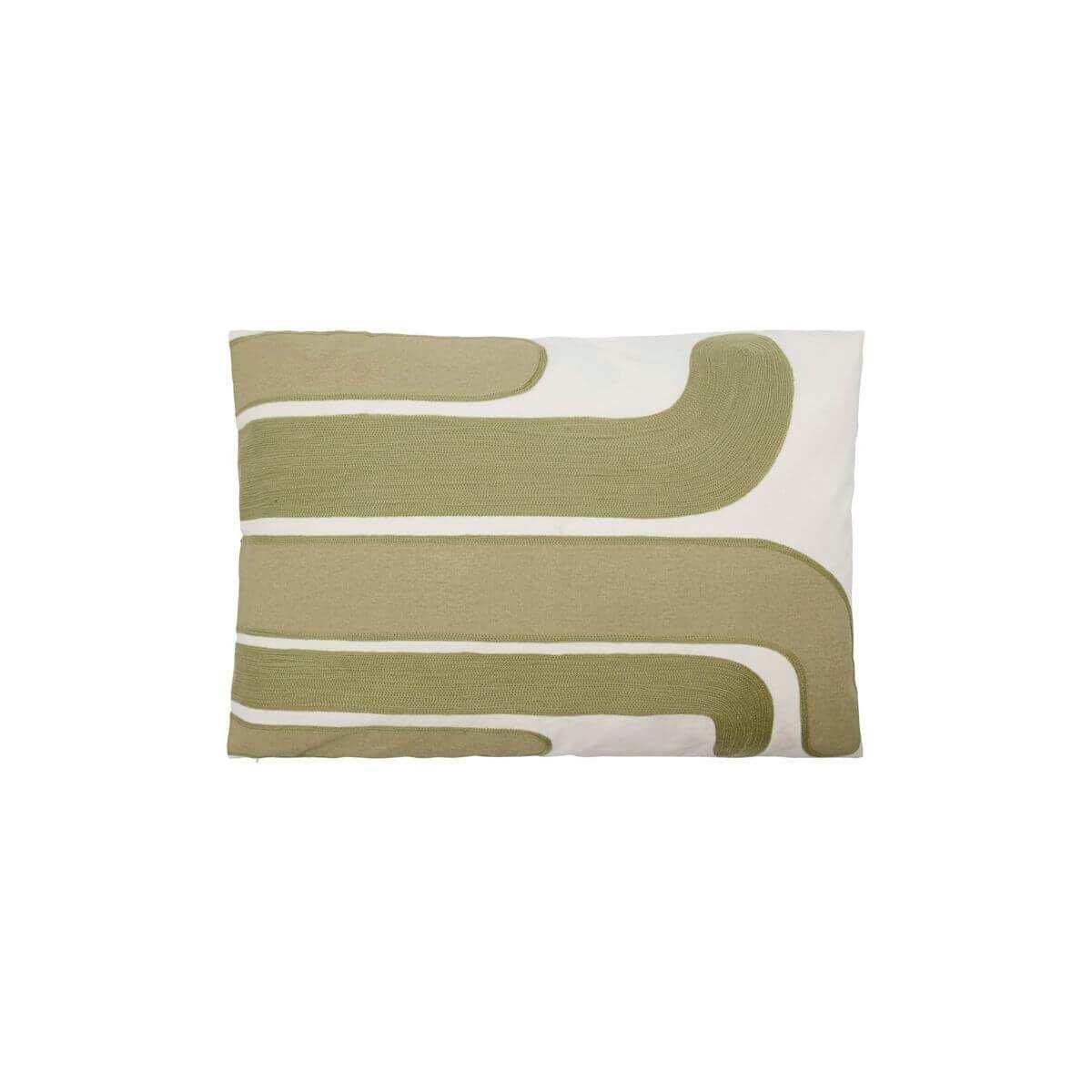 Kussenhoes Curve groen 60x40cm