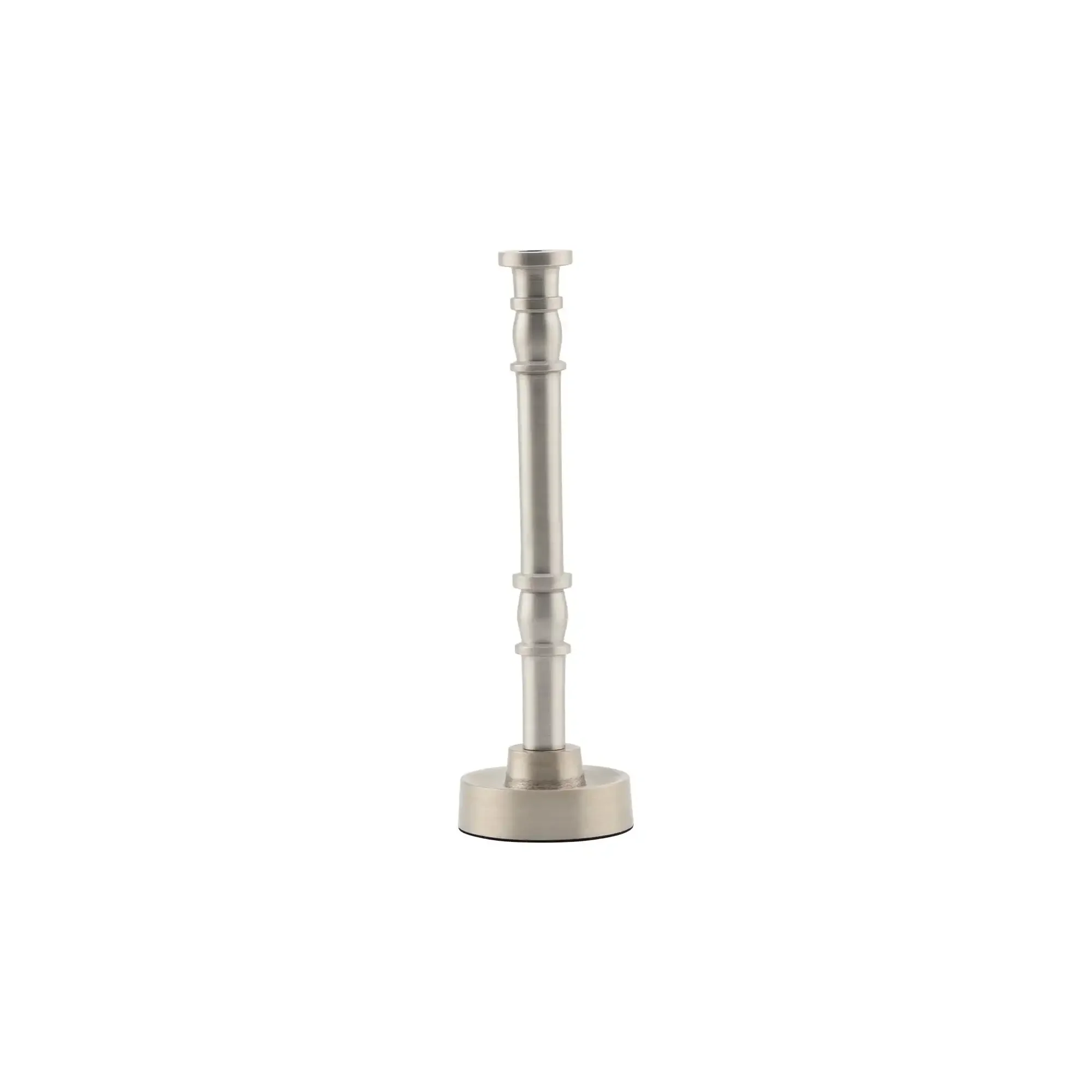 Kaarsenstandaard Jersey zilver geoxideerd 20cm