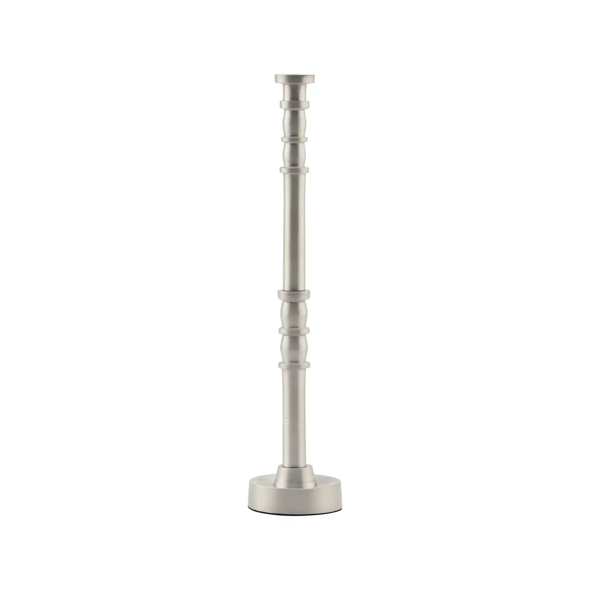 Kaarsenstandaard Jersey zilver geoxideerd 28cm