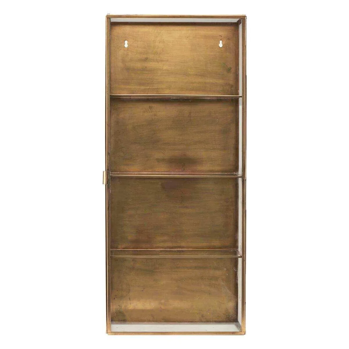 Wandvitrine Glass messing 80cm