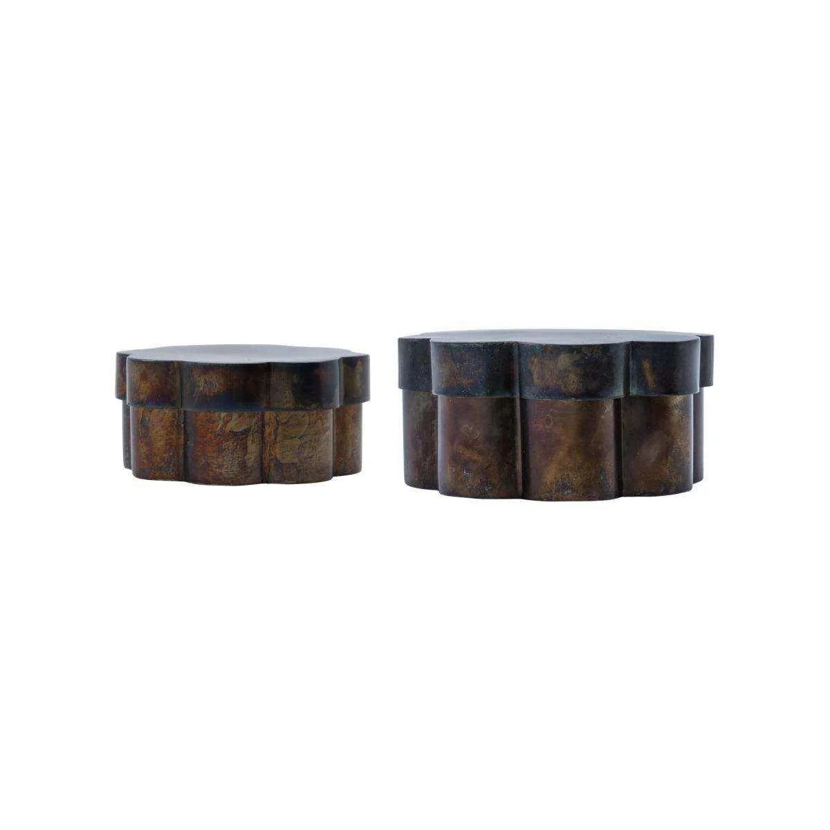 Dozen set met deksel Floda bruin
