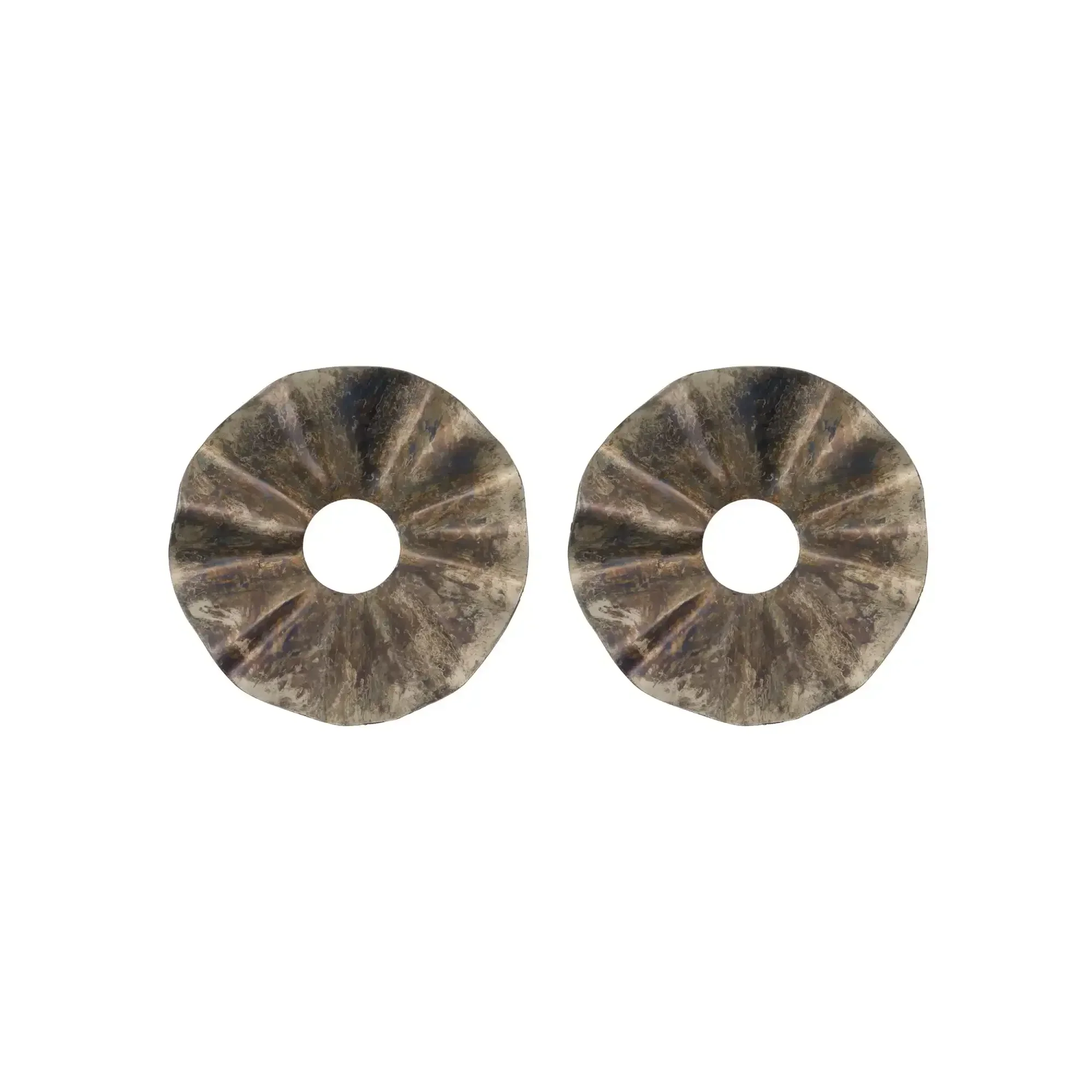 Kaarsenringen Flolo antiek bruin – 2 stuks