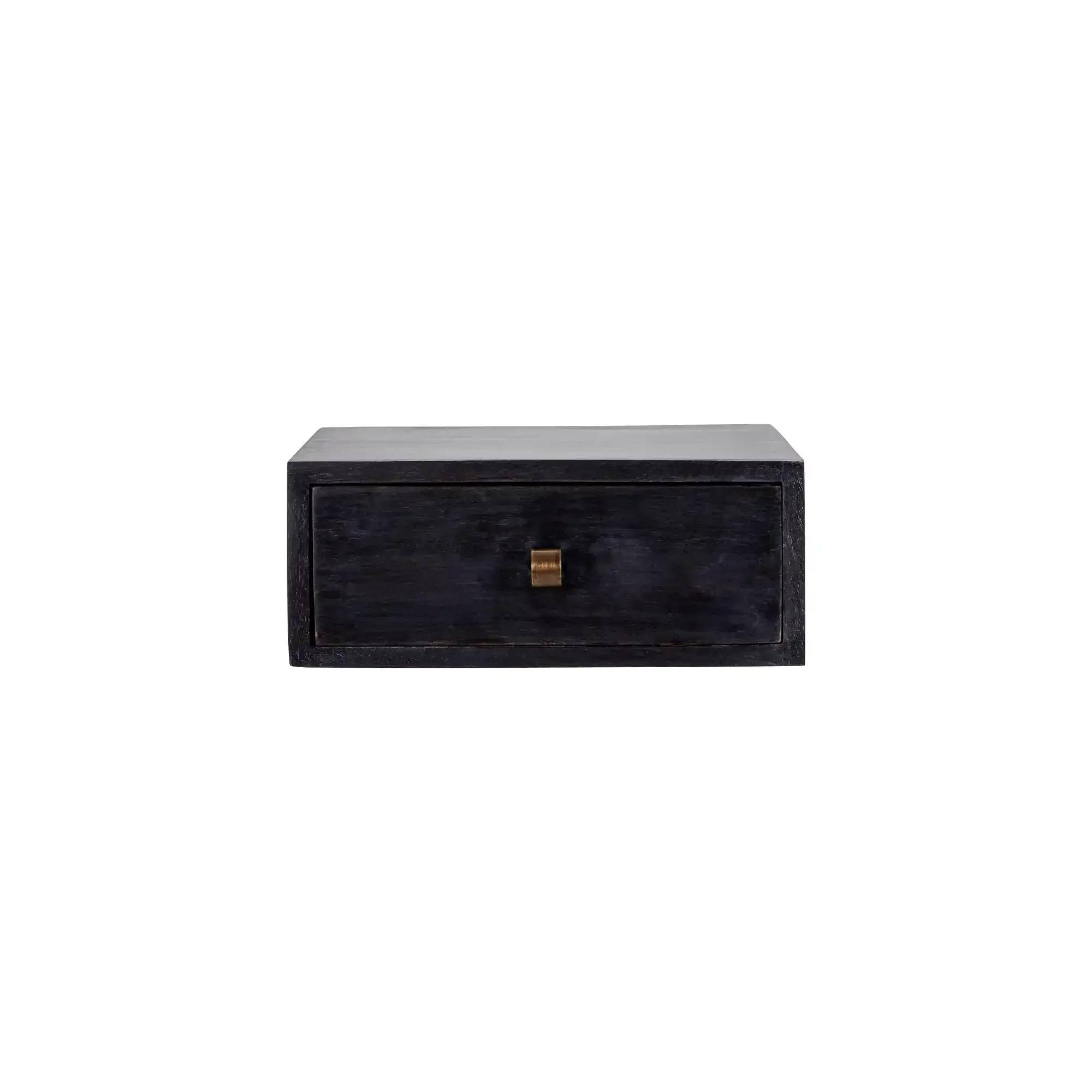 Bedsi zwarte wandtafel mangohout 35cm