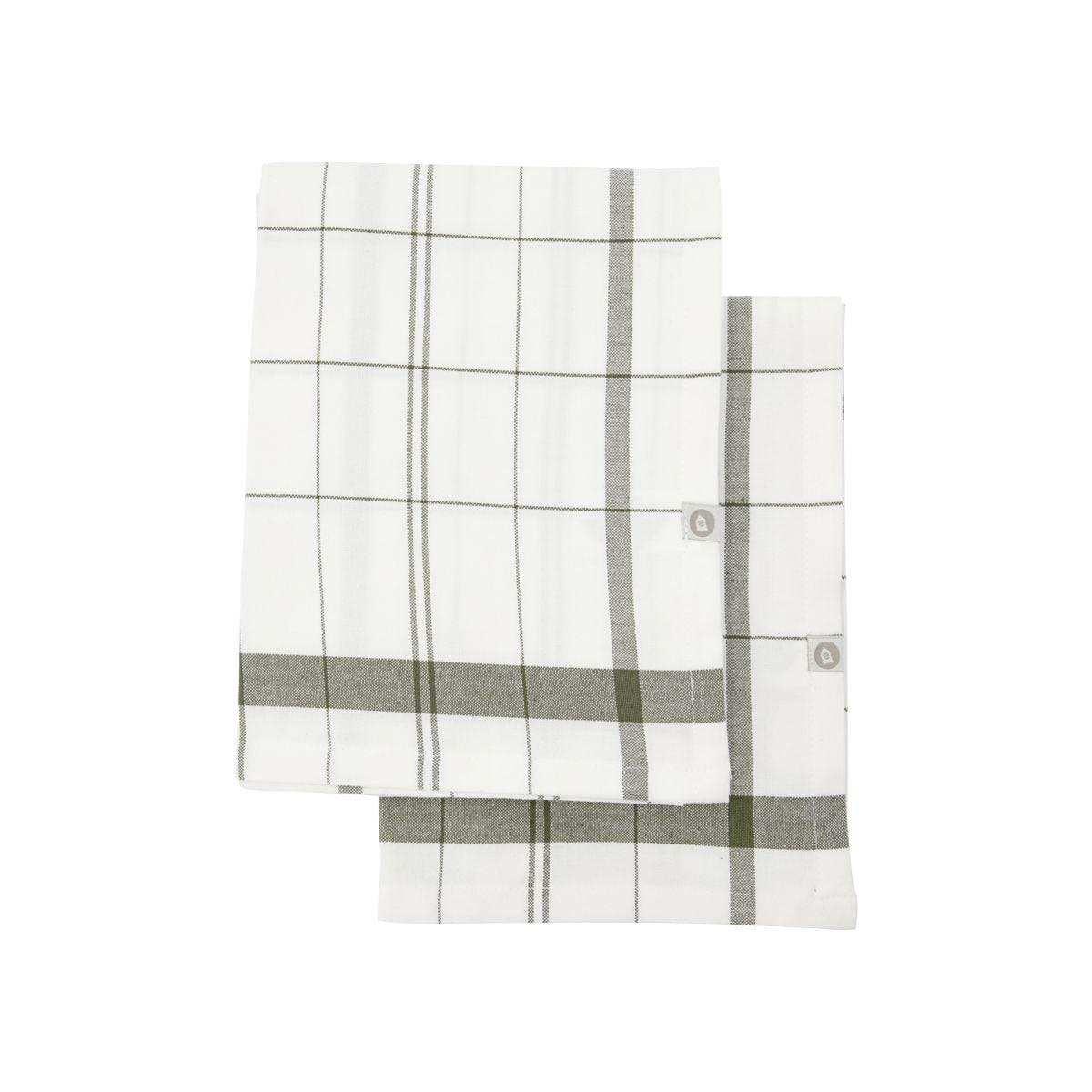 Katoenen theedoeken Chef groen – 2 stuks