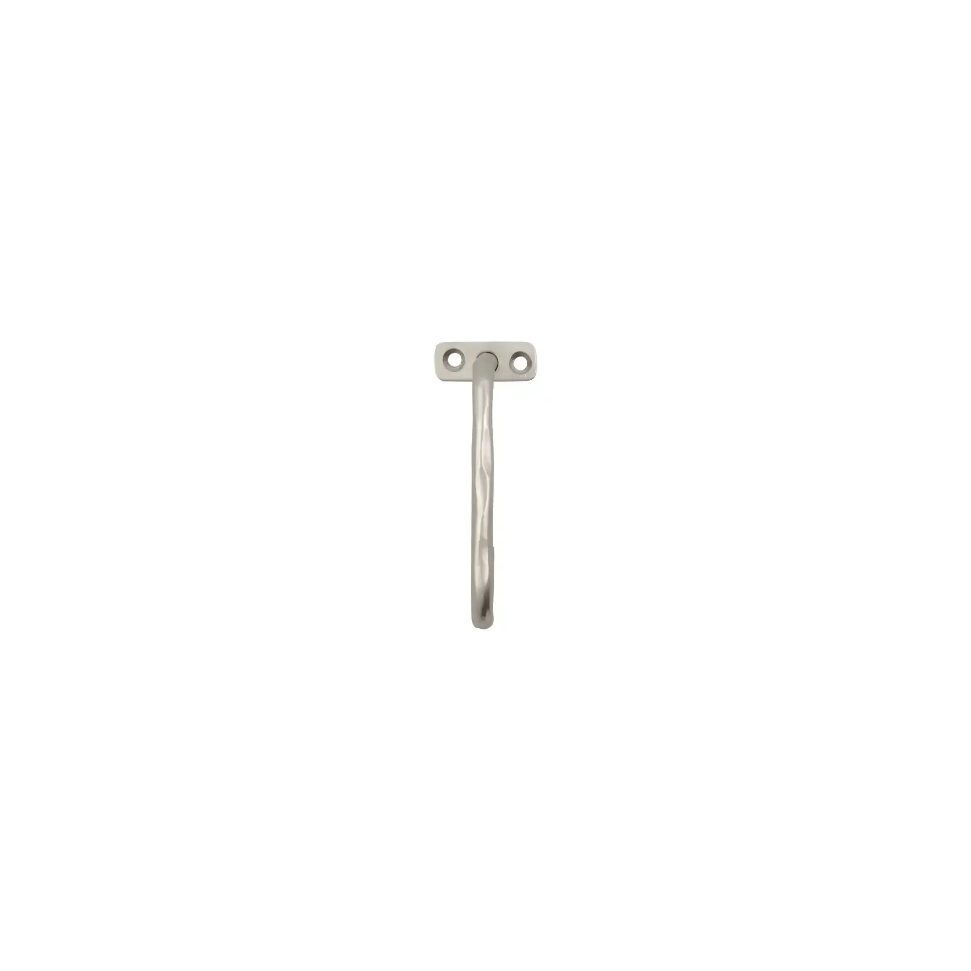 Welo haak in geborsteld zilver 10cm