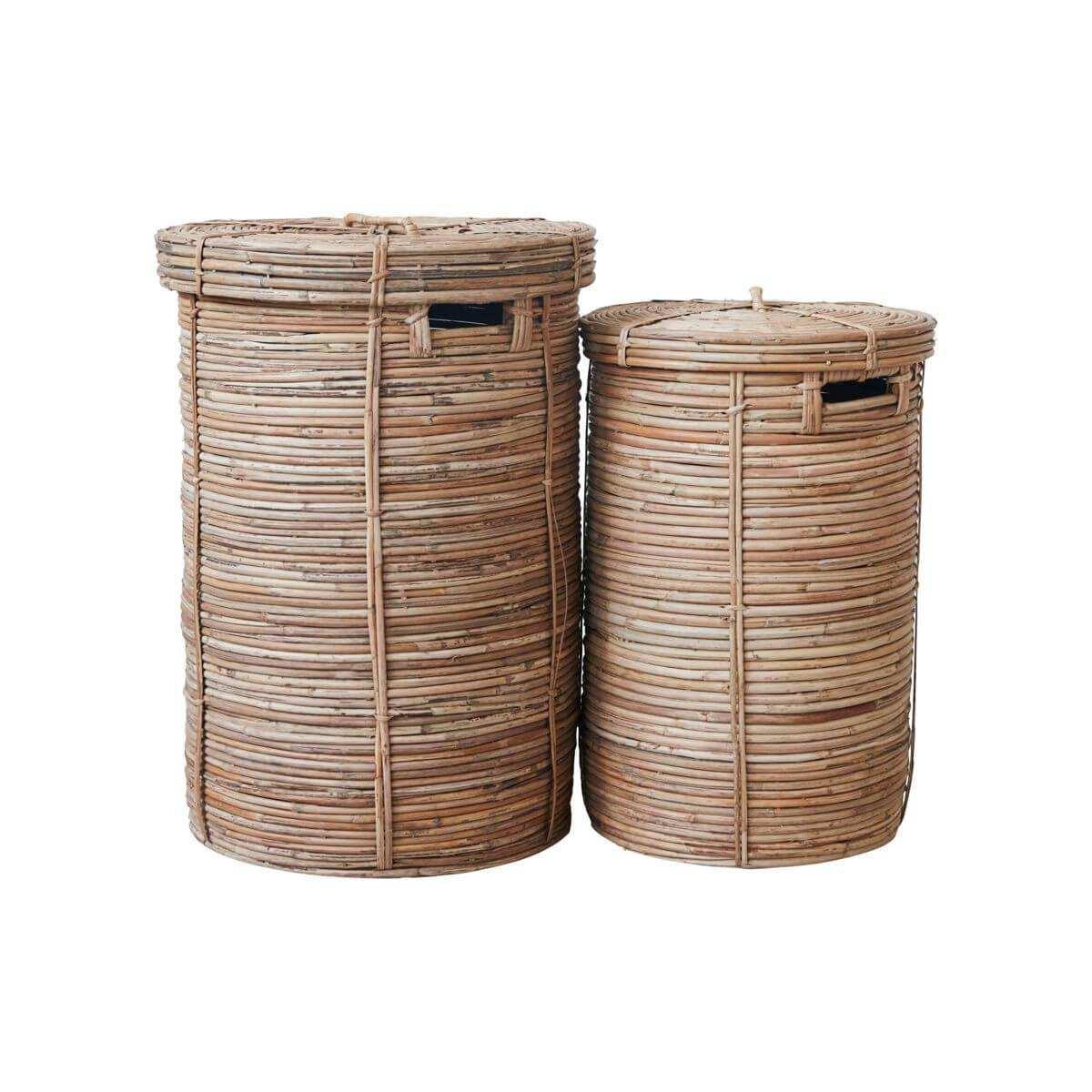 Chaka manden naturel 64cm – set van 2