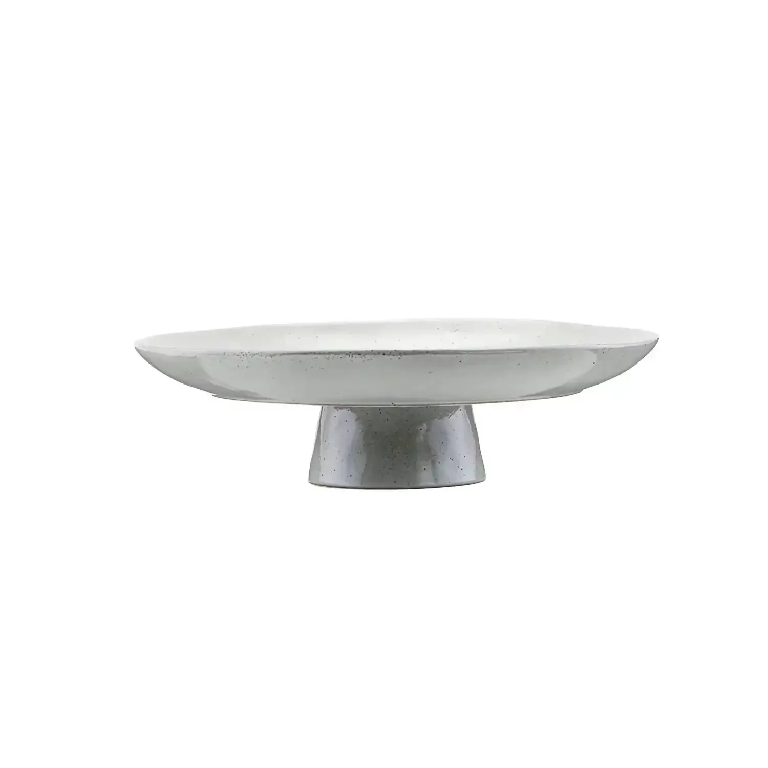 Cakebord Rustic grijsblauw aardewerk 32cm