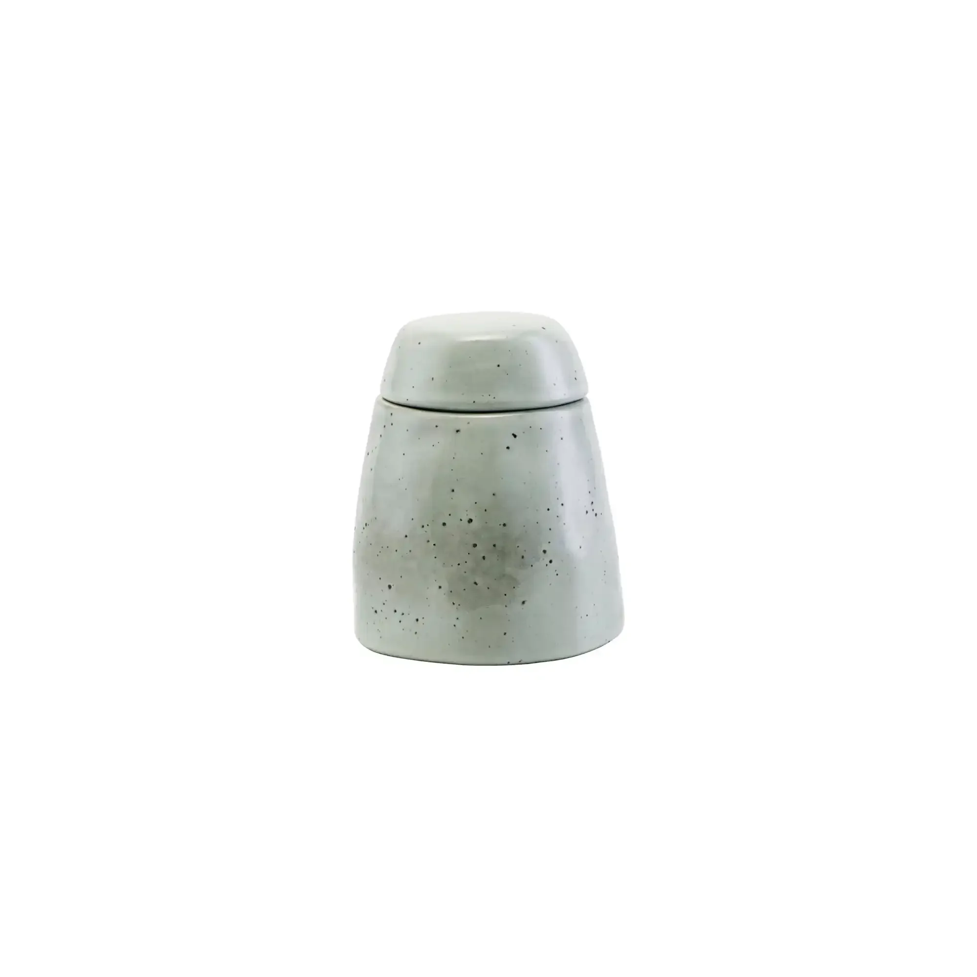 Rustic suikerpot grijsblauw met deksel