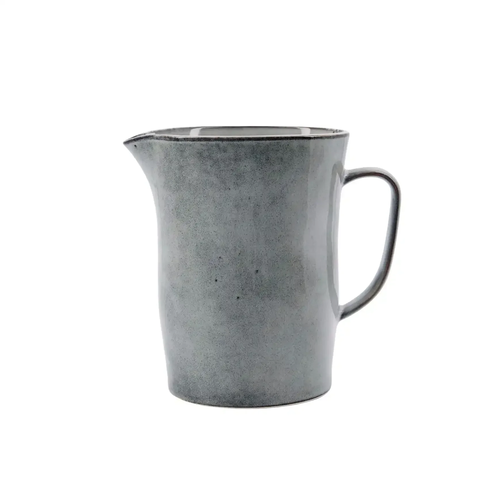 Rustic kruik grijsblauw aardewerk 1,2L