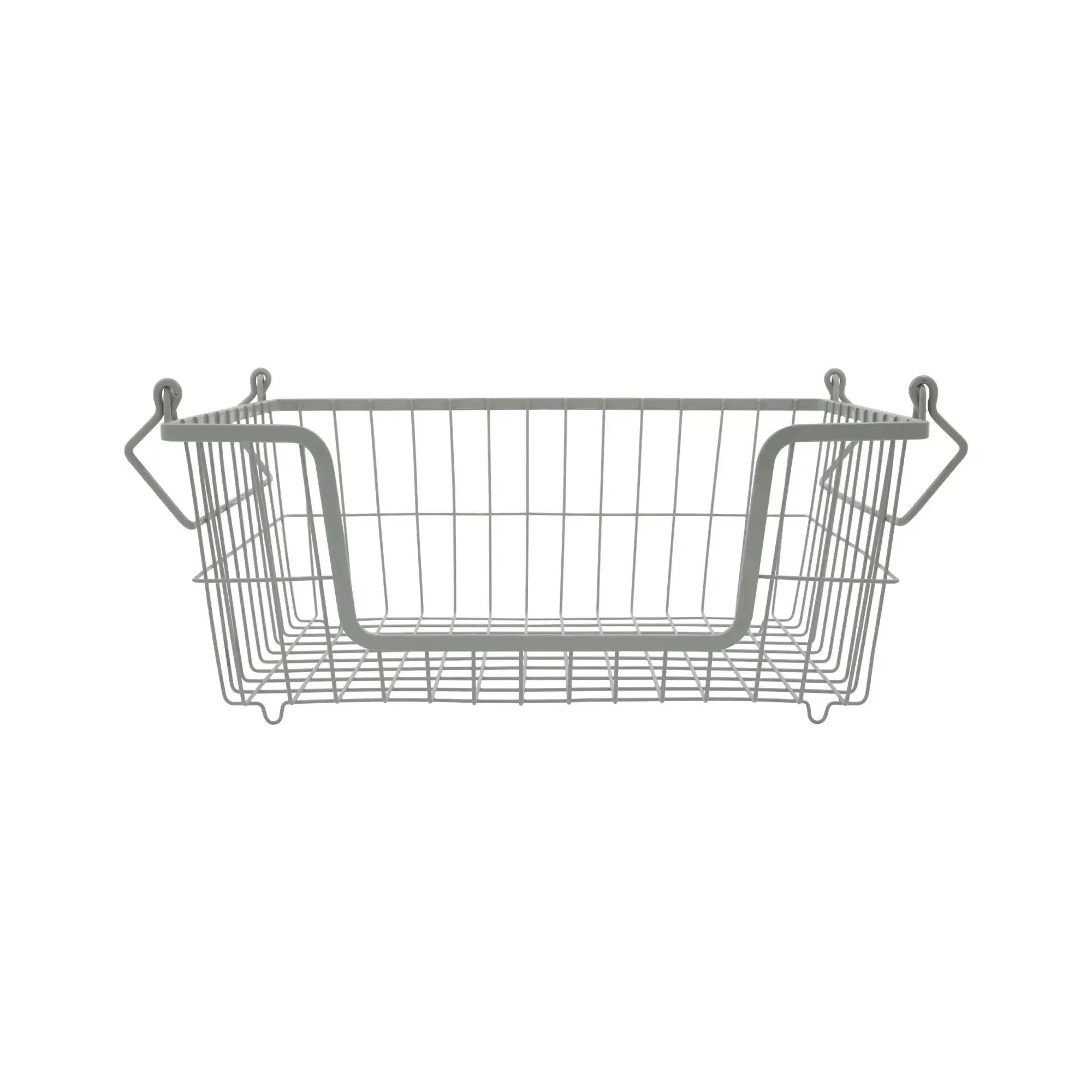 Draadmand Nico grijs metaal 35x15x27cm