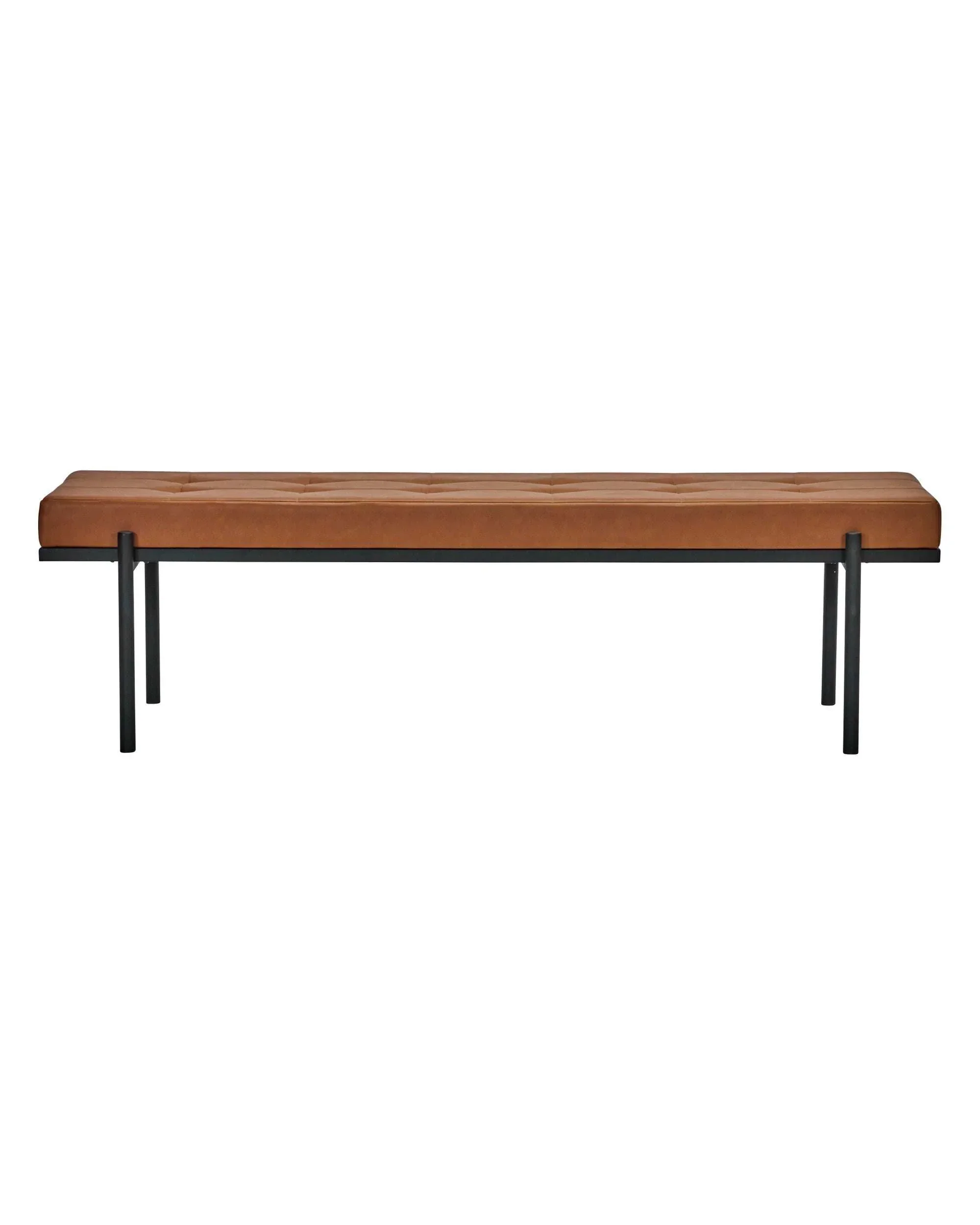 Bank Lao bruin leer 160cm
