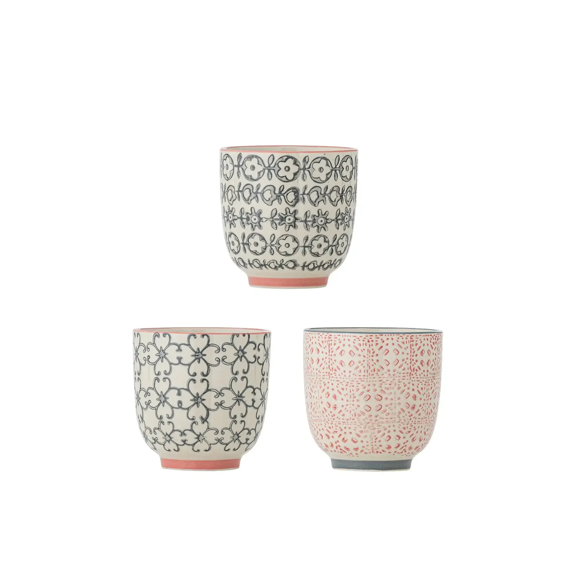 Mok aardewerk rose Cécile – set van 3 Mok aardewerk rose Cécile – set van 3