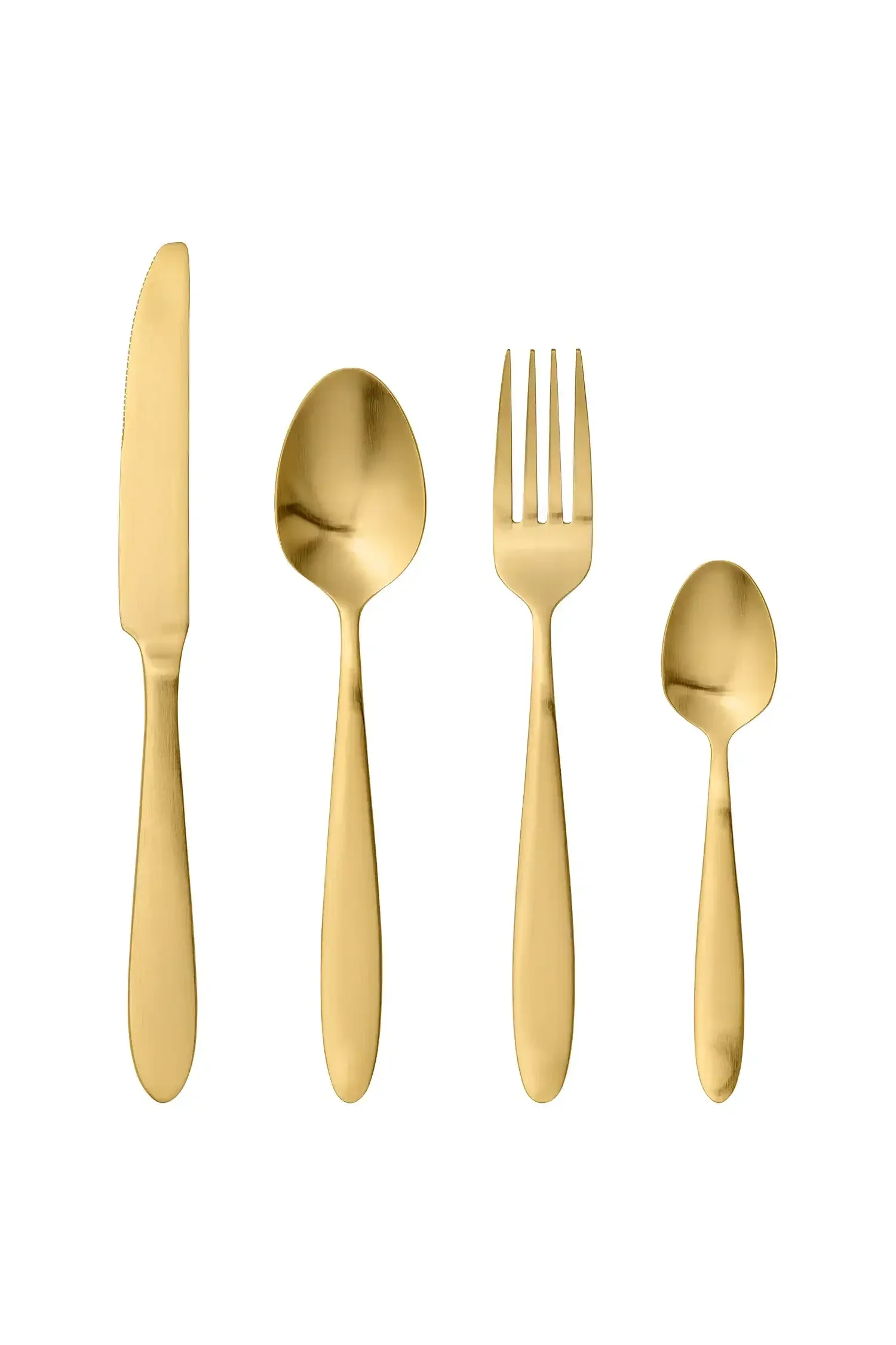 Bestekset rvs goud Frea – set van 4