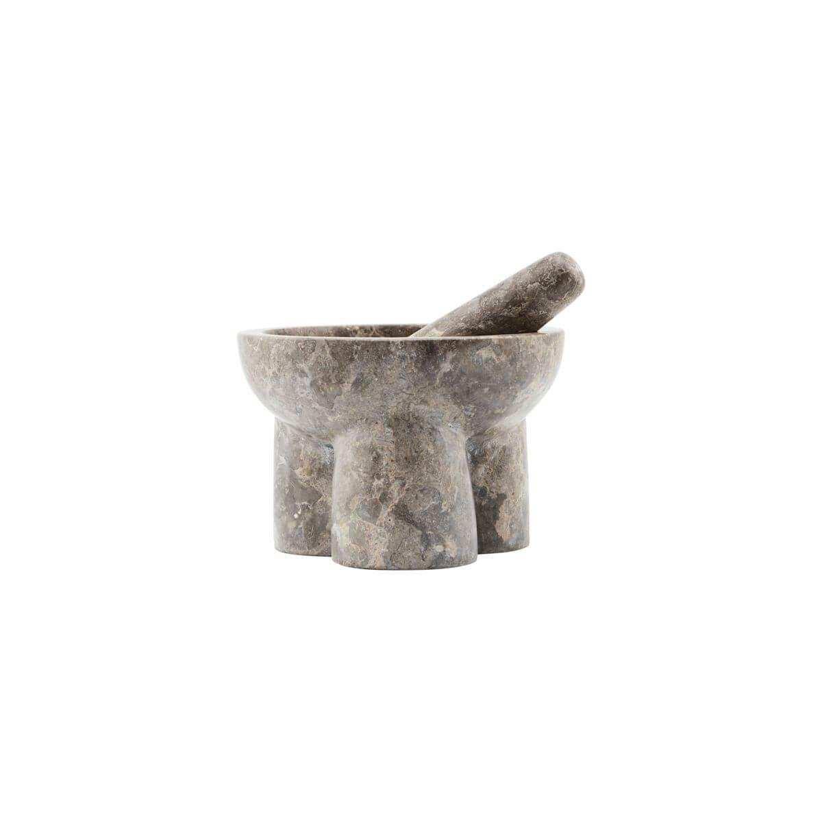 Marmeren vijzel Kulti grijs 14cm