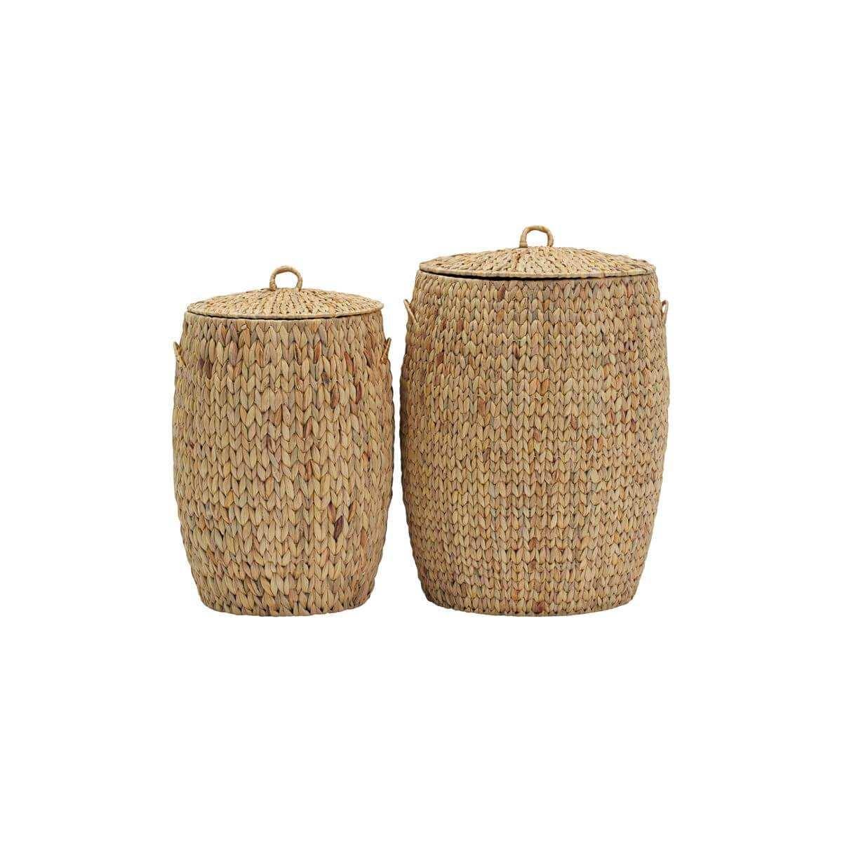 mand met deksel Laun naturel set