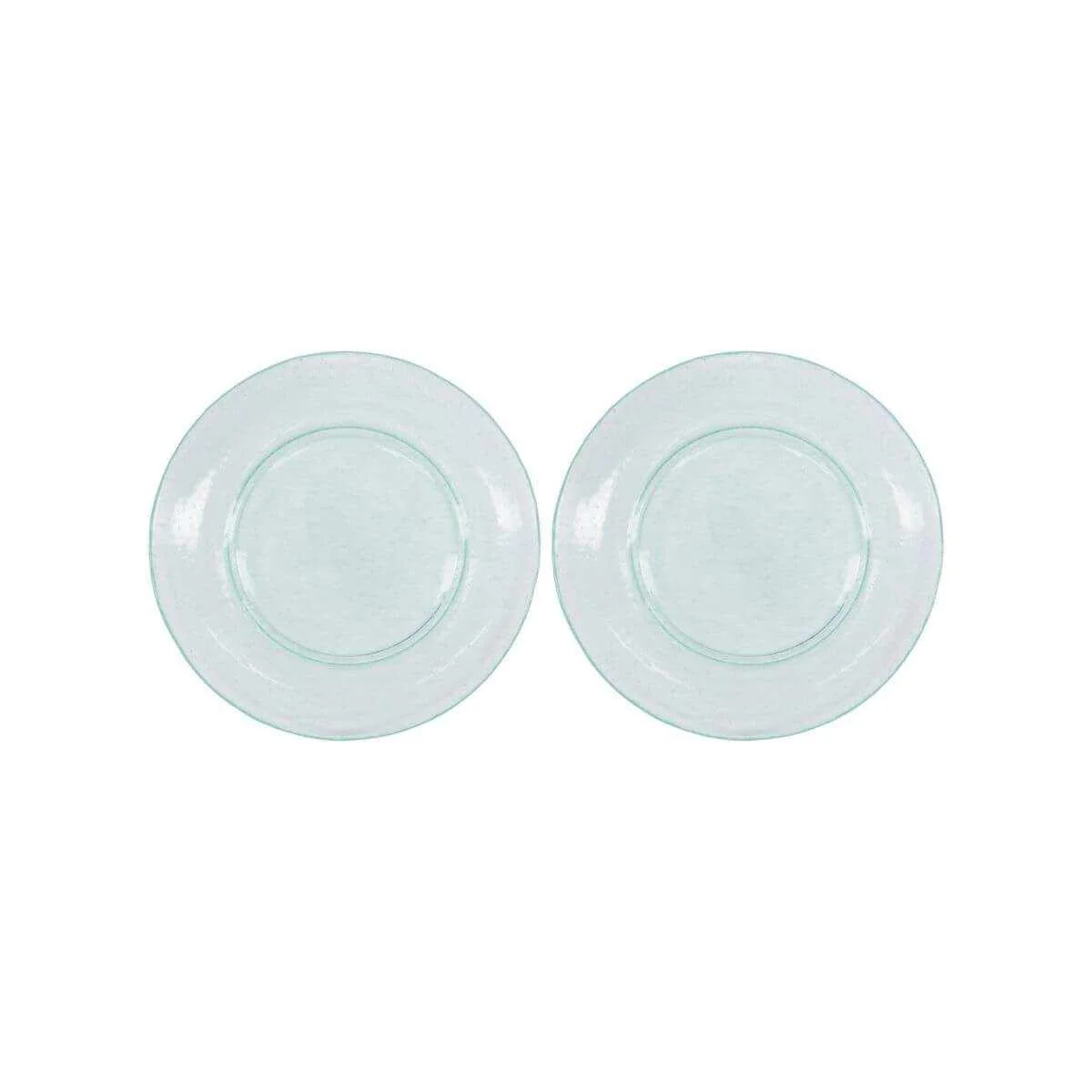 Bord Rain blauw glas 27cm – 2 stuks
