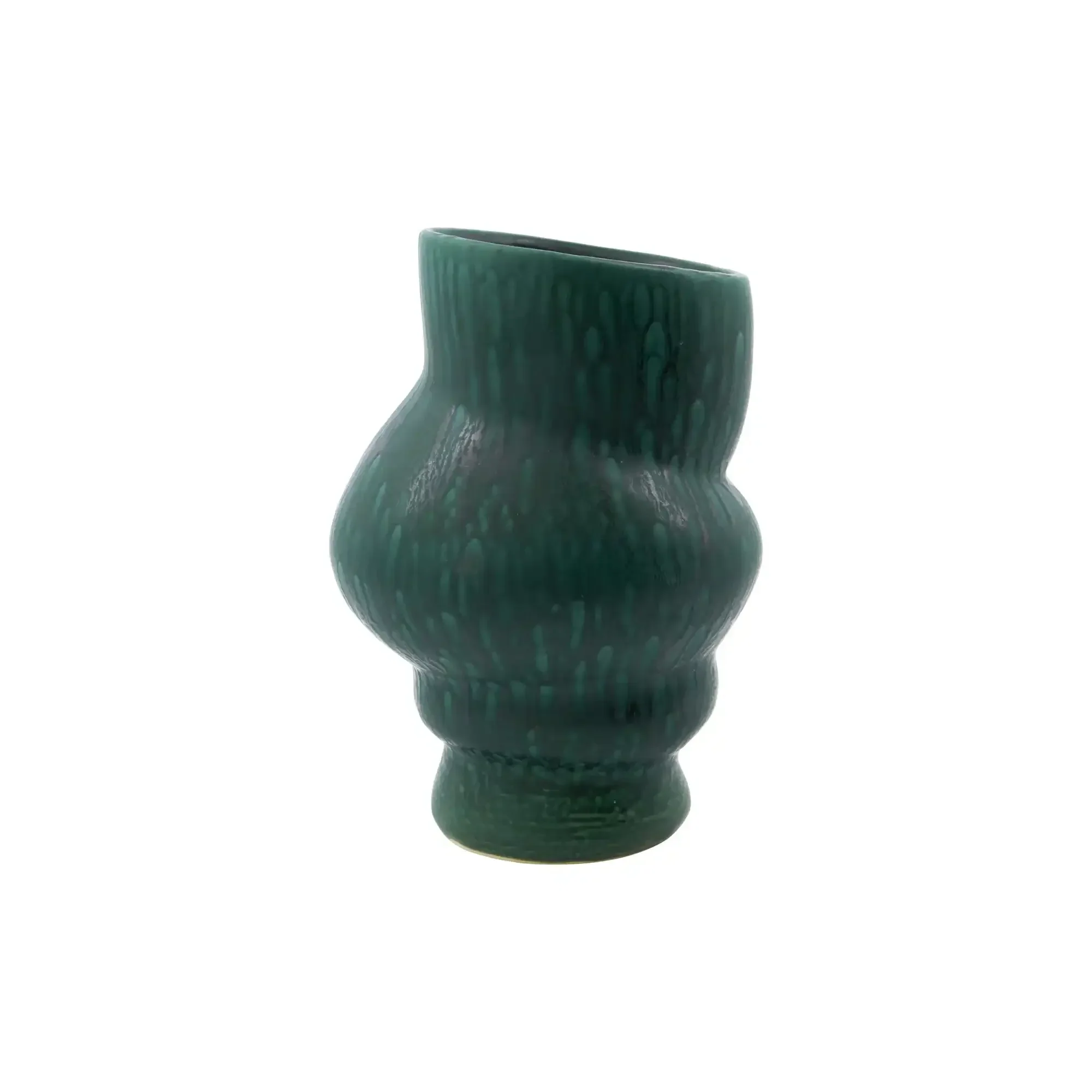 Groene vaas Disc 25cm