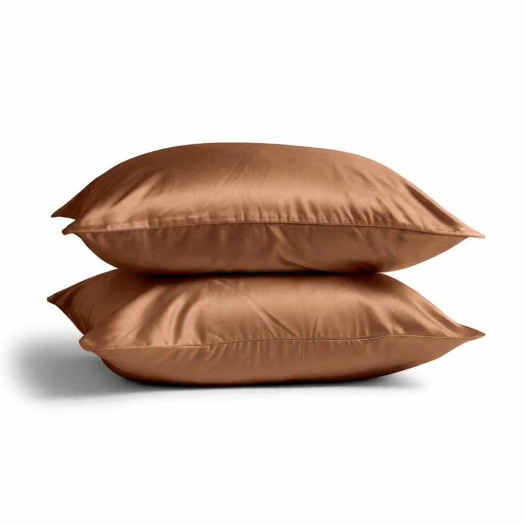 2x Zijden Kussensloop Amber Silk – 22MM