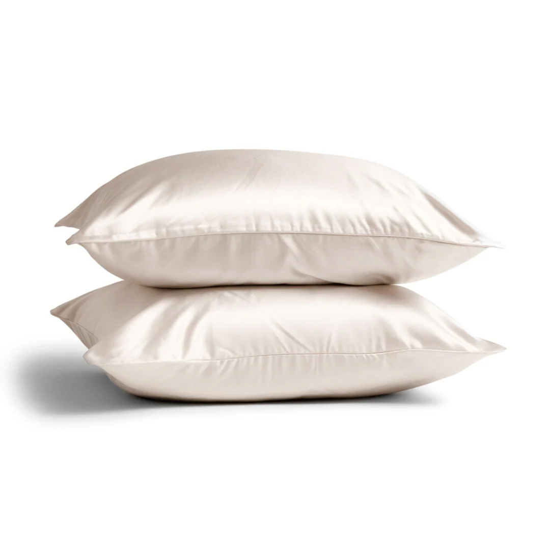 2x Zijden Kussensloop Soft Ivory – 19MM