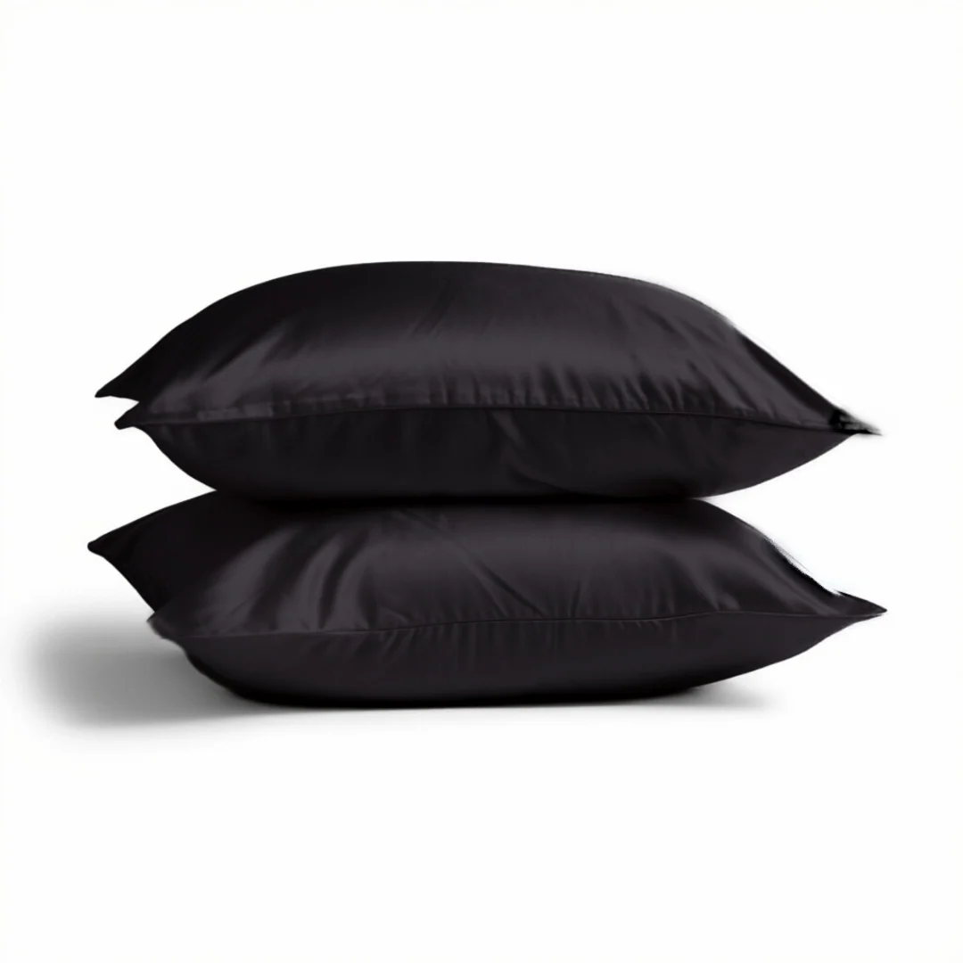 2x Zijden Kussensloop Black Pearl – 19MM
