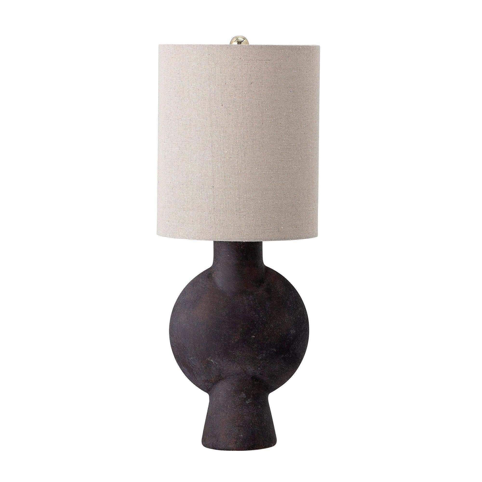 Sergio tafellamp bruin terracotta