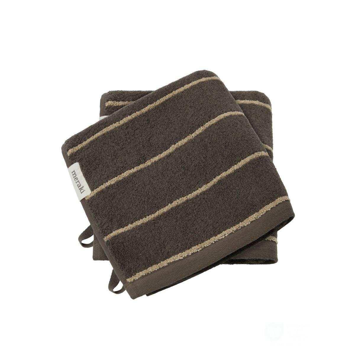 Handdoek Stripe groen 50x100cm – 2 stuks