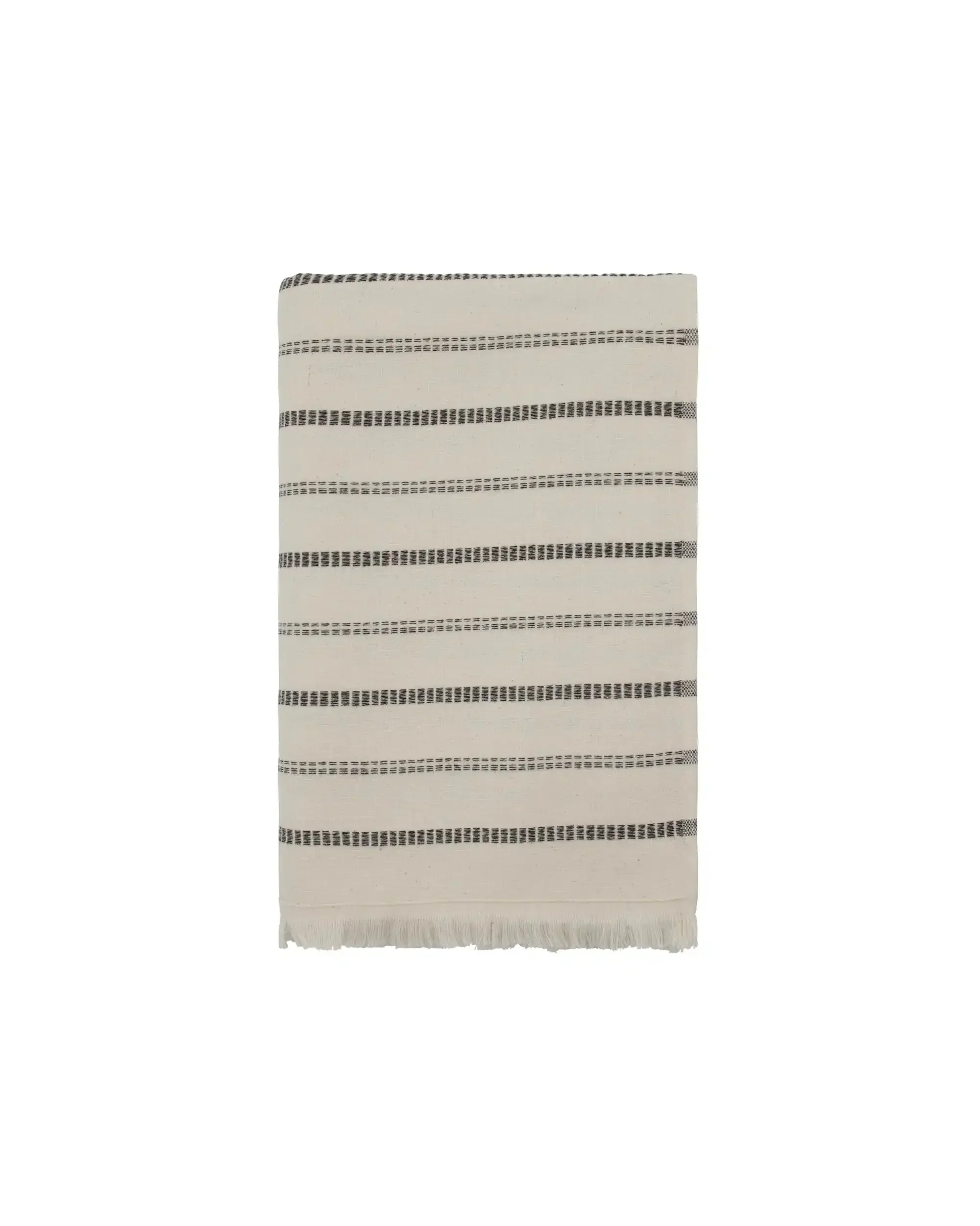 Handdoek True Gebroken wit Zwart 140×70 cm
