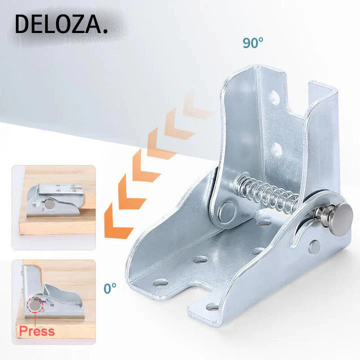 1 + 1 Gratis | FoldHinge™ Quick Install 90° zelfvouwende bevestiger [Laatste dag korting]