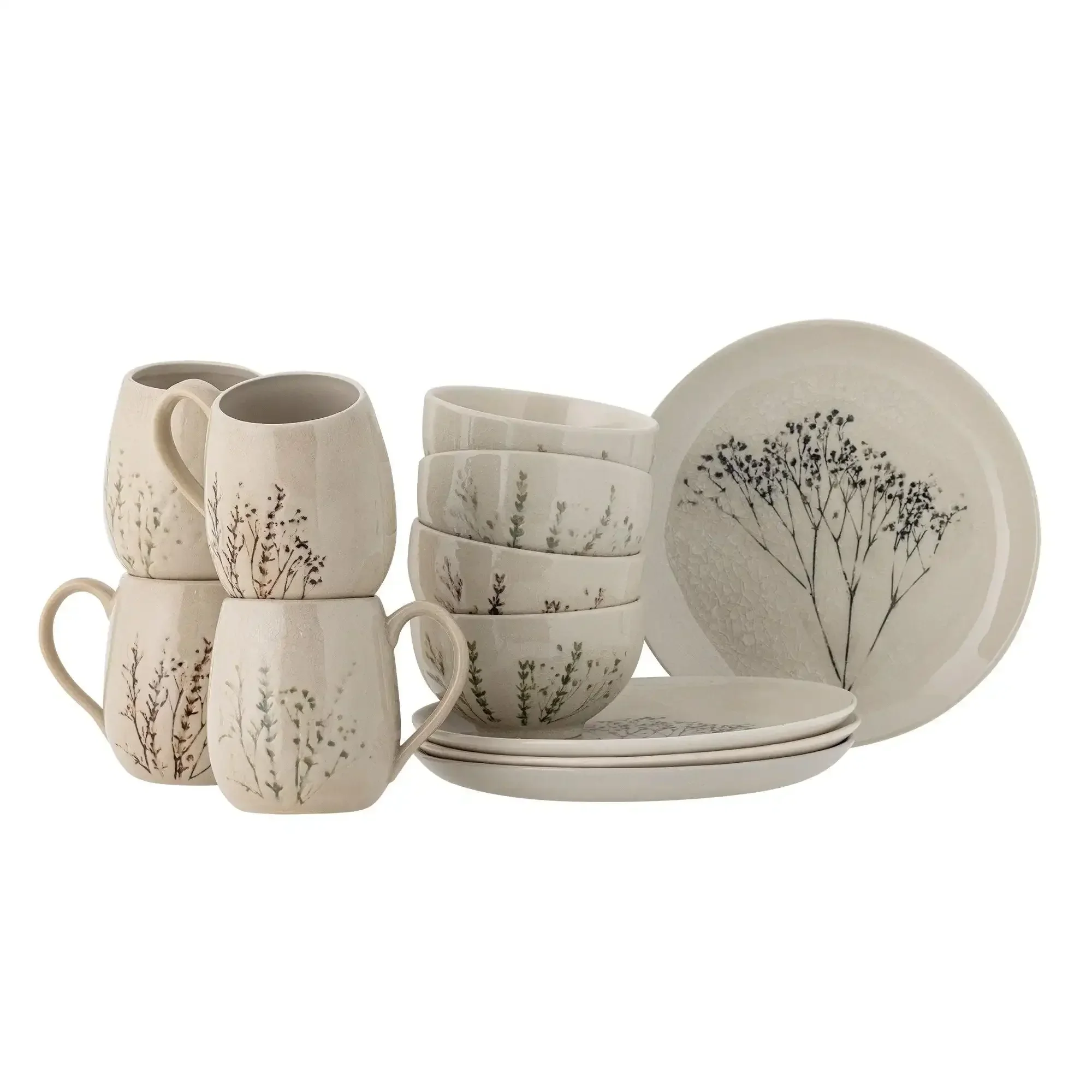 Bea ontbijt set naturel – 12 delig