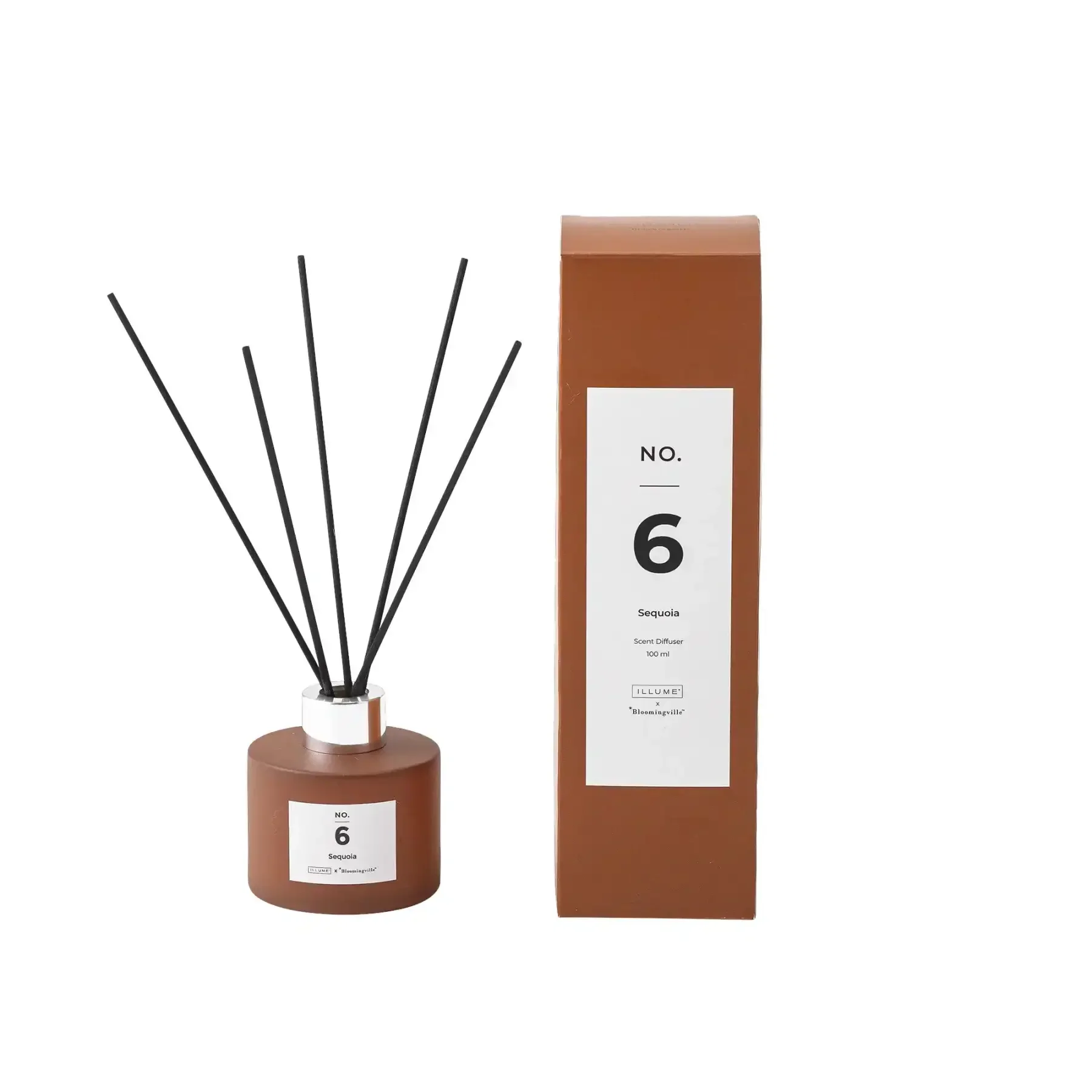 Geurdiffuser glas bruin no. 6 sequoia – 100ml