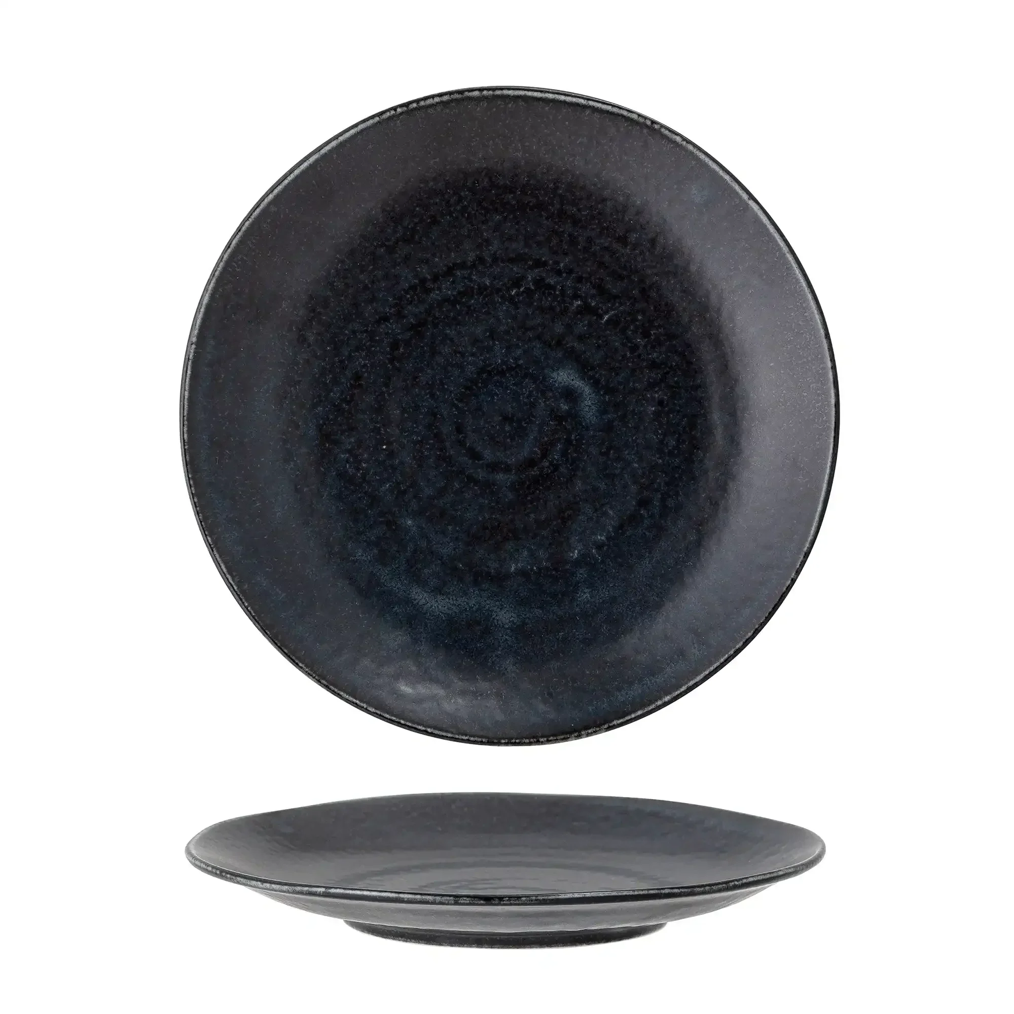 Bord porselein zwart Yoko 24cm – set van 4