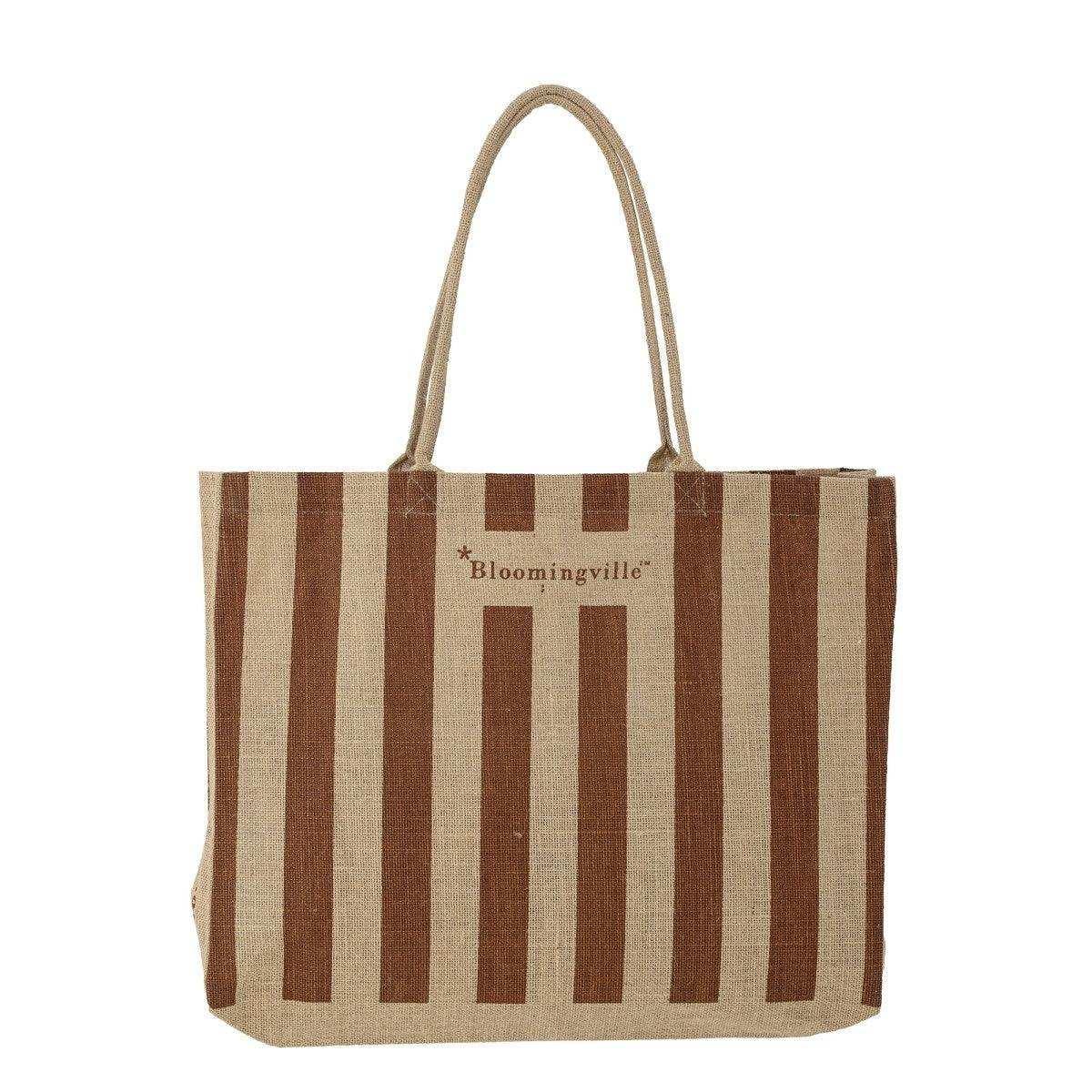 Bergamo shopper tas bruin jute