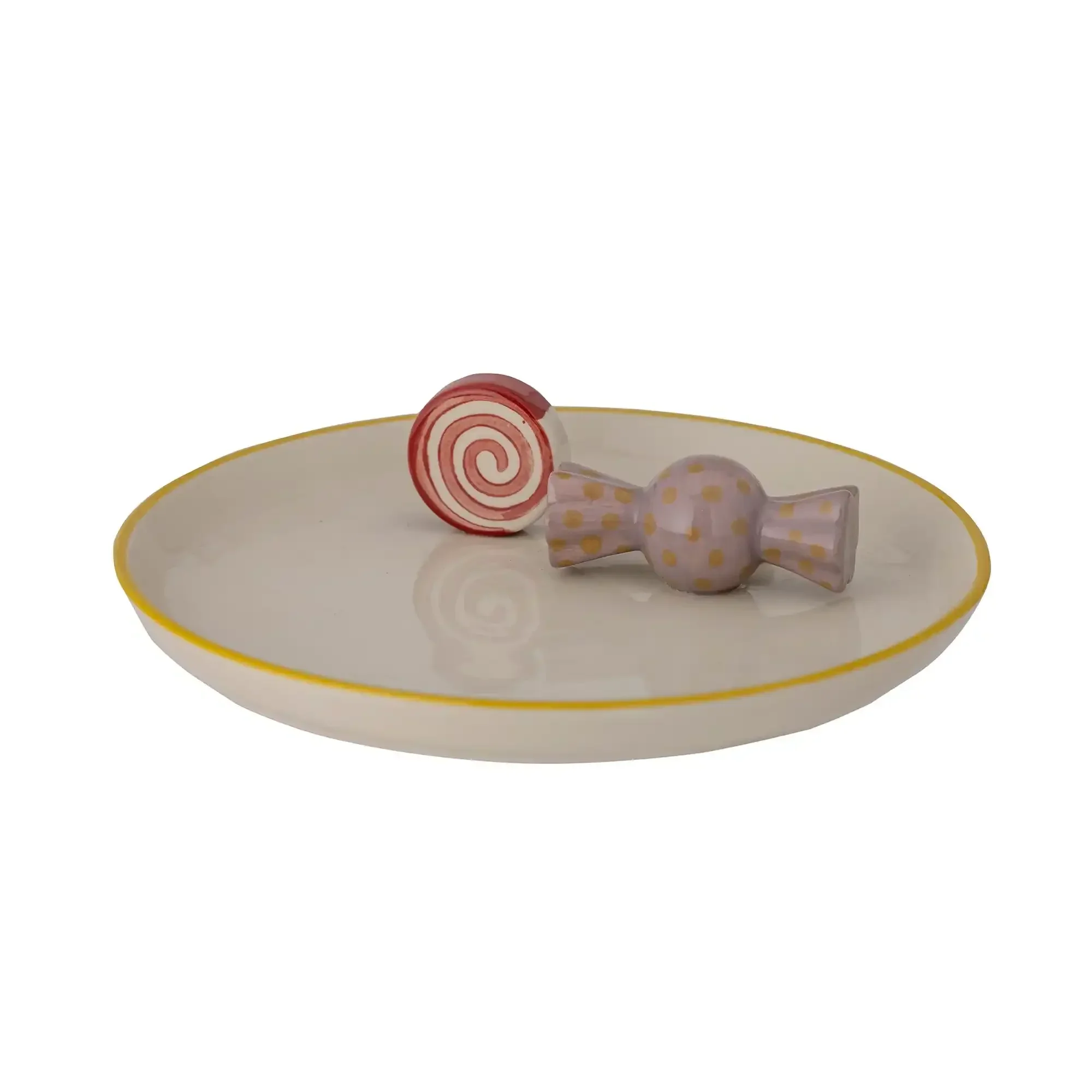 Mylie bord aardewerk beige 23cm
