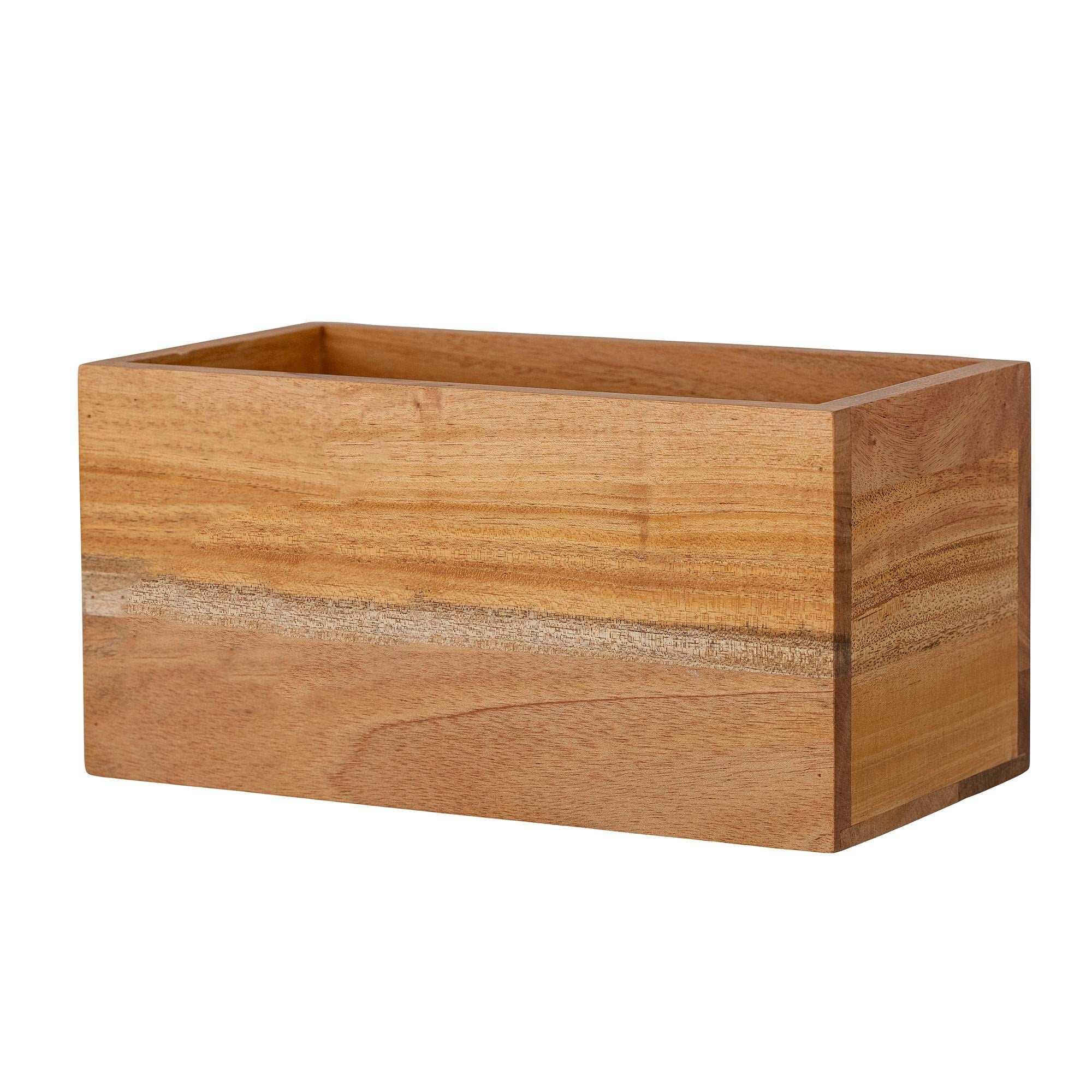 Opbergdoos mahoniehout beige/naturel Solin
